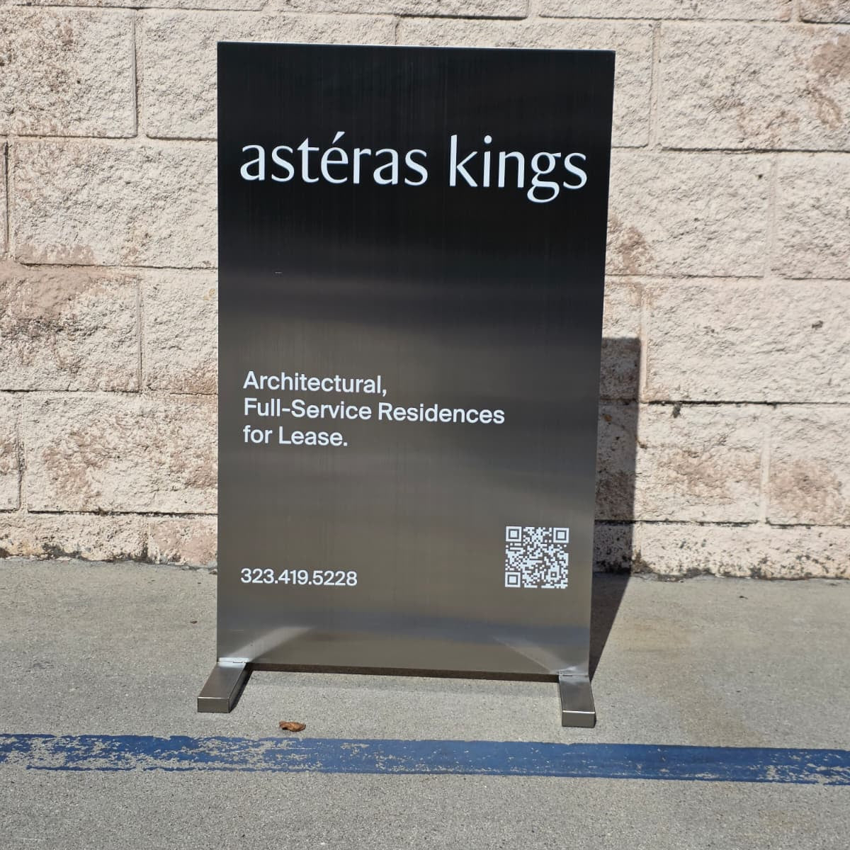 Stainless Steel Upright Sidewalk Sign