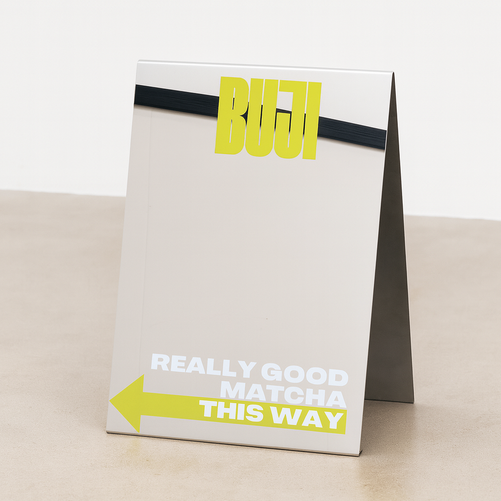 Mirrored Stainless Steel A-Frame Sidewalk Sign