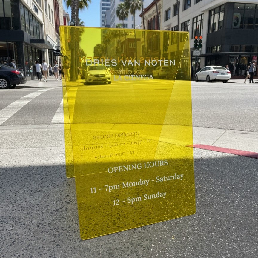 What Is an Acrylic Sign and Why It’s Everywhere Right Now