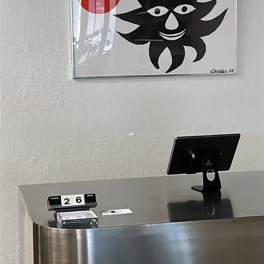 Rounded Stainless Steel Front Desk
