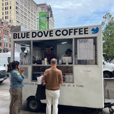Blue Dove Coffee Cart in Union Square
