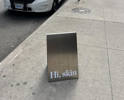 Hi, Skin Stainless Steel A-Frame Sign