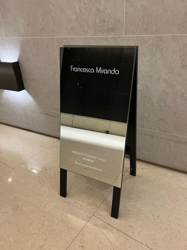 Francesca Miranda Bridal Mirrored A-Frame Sign