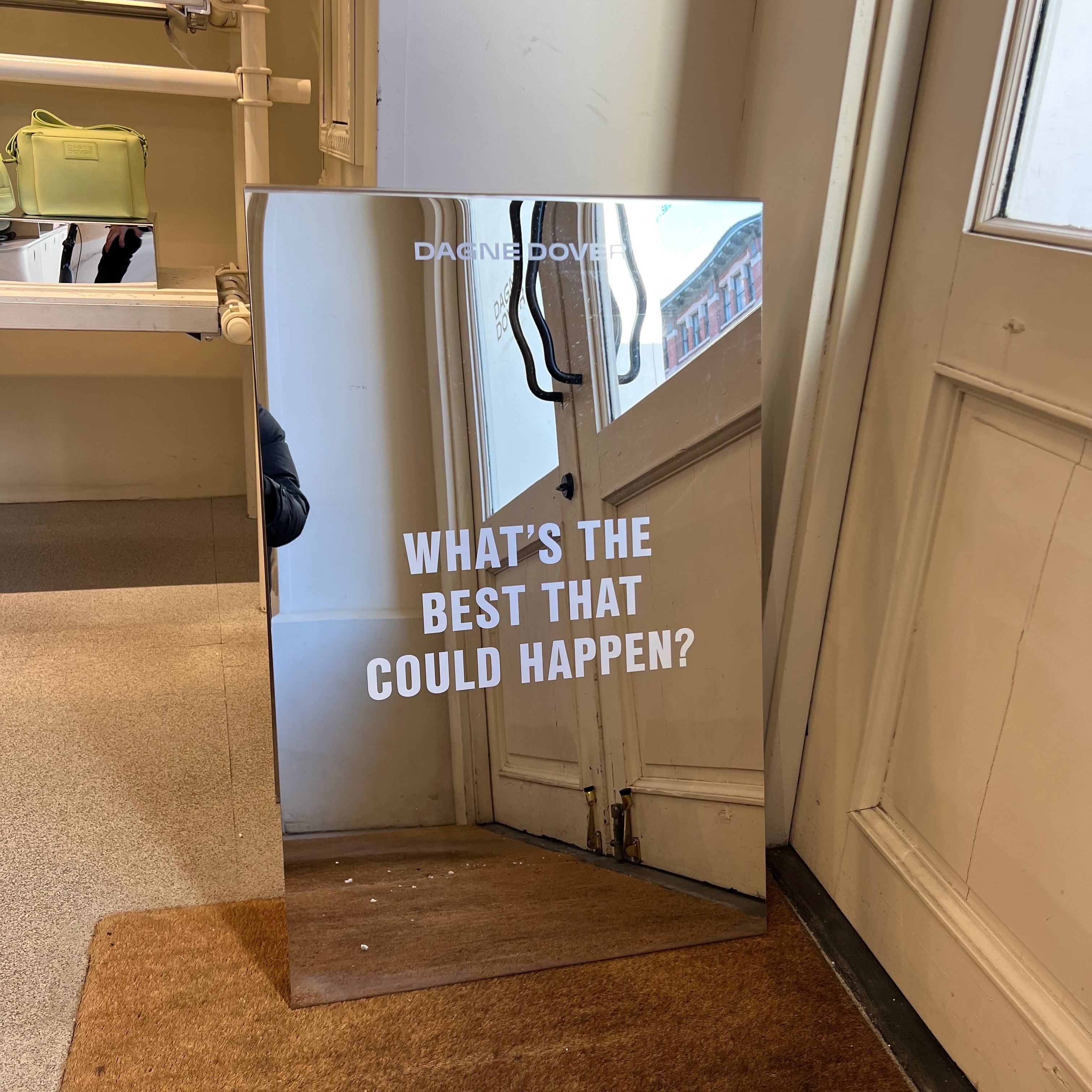 Dagne Dover Sidewalk Sign Mirrored