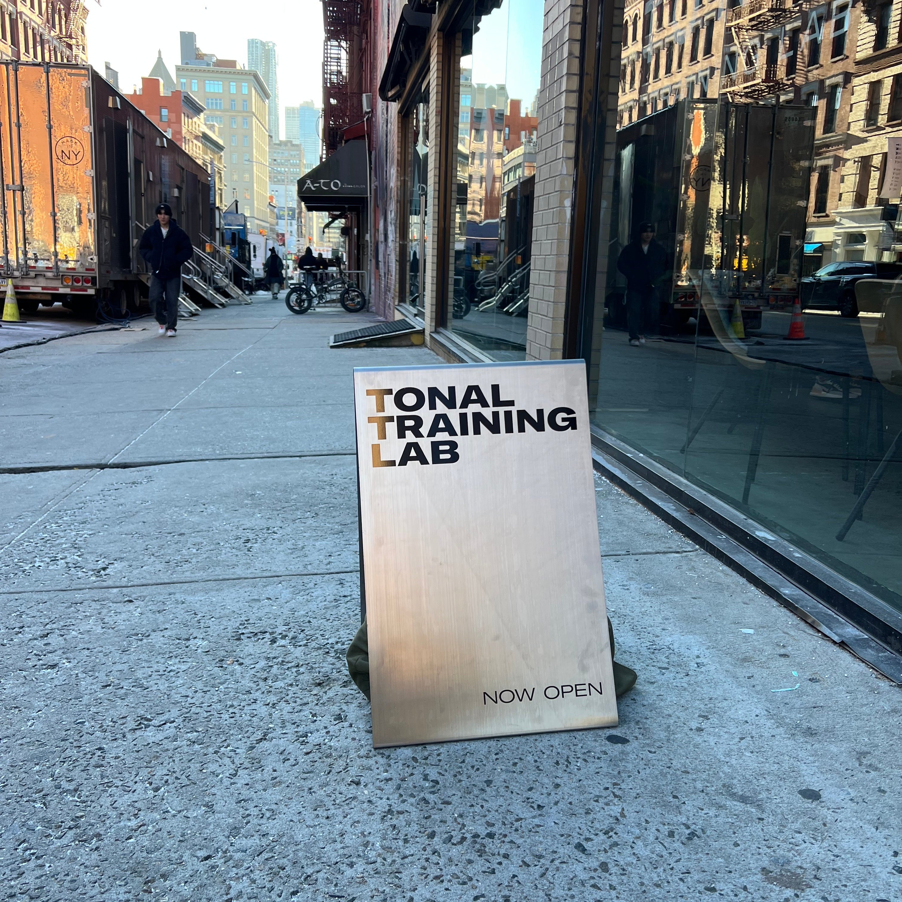 Tonal Training Lab Sidewalk Sign