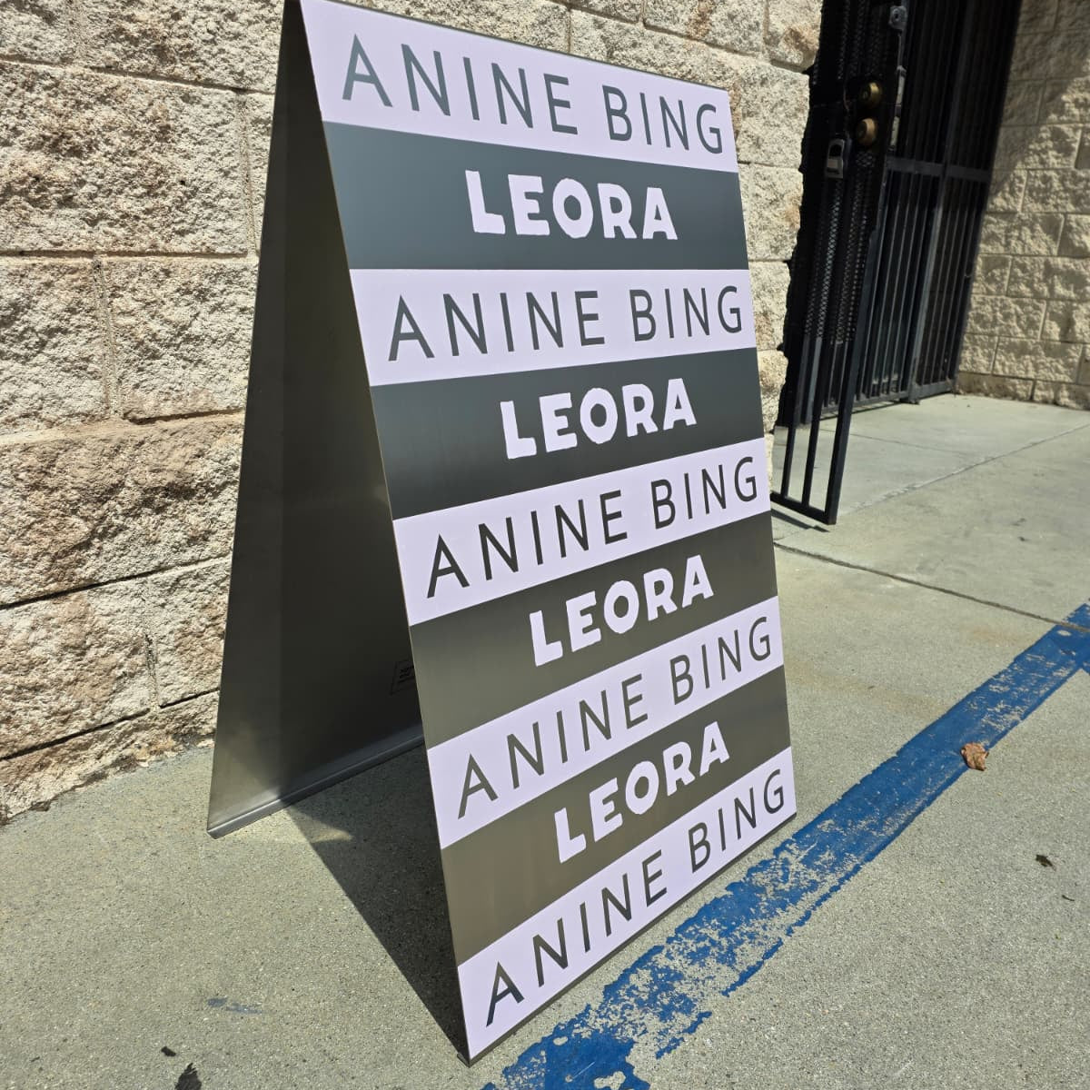 Leora Cafe - California, Sidewalk Sign