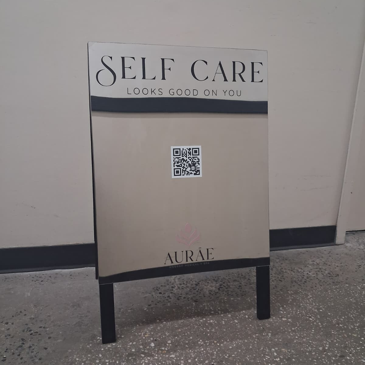 AURĀE - South Carolina, Sidewalk Sign