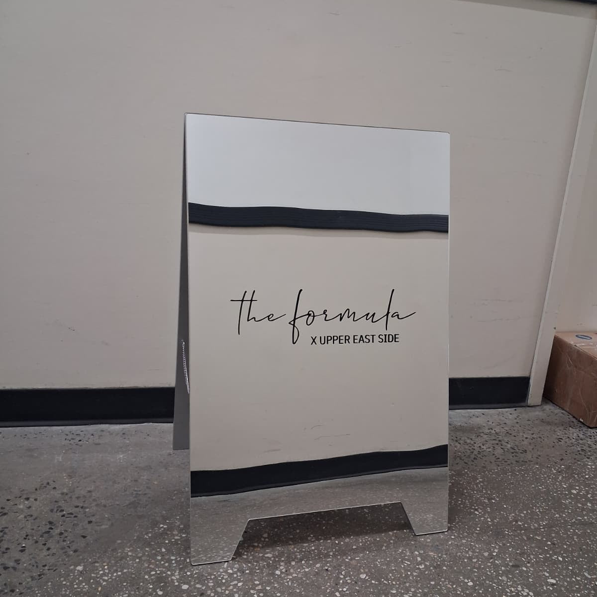 Mirrored Acrylic A-Frame Sandwich Board Sign