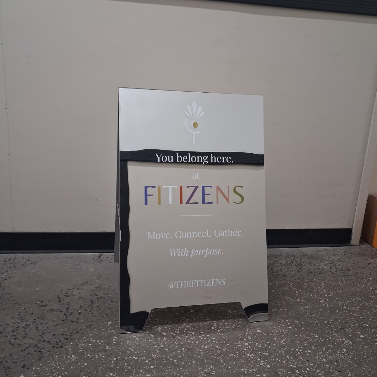 Mirrored Acrylic A-Frame Sandwich Board Sign