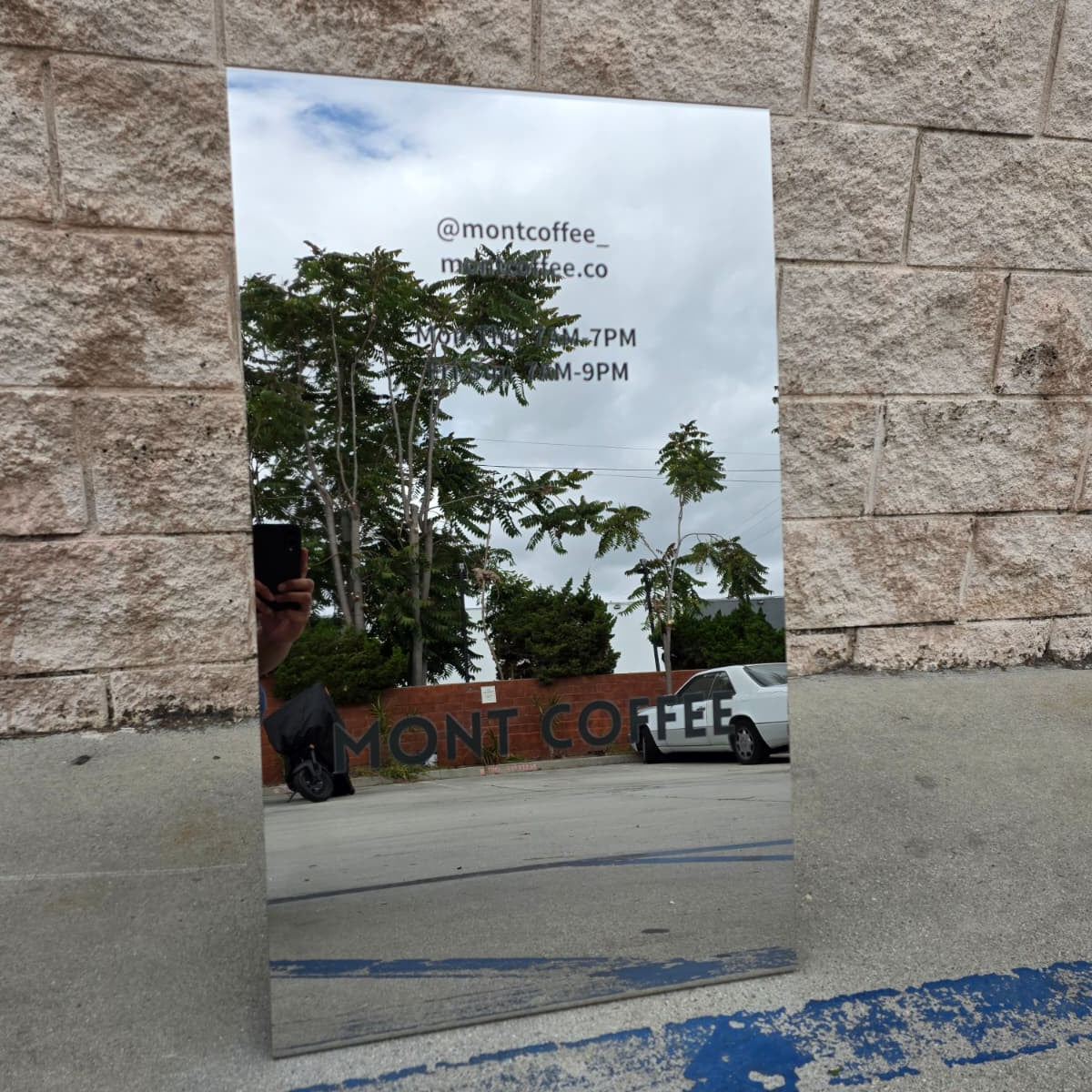 Mirrored Stainless Steel A-Frame Sidewalk Sign