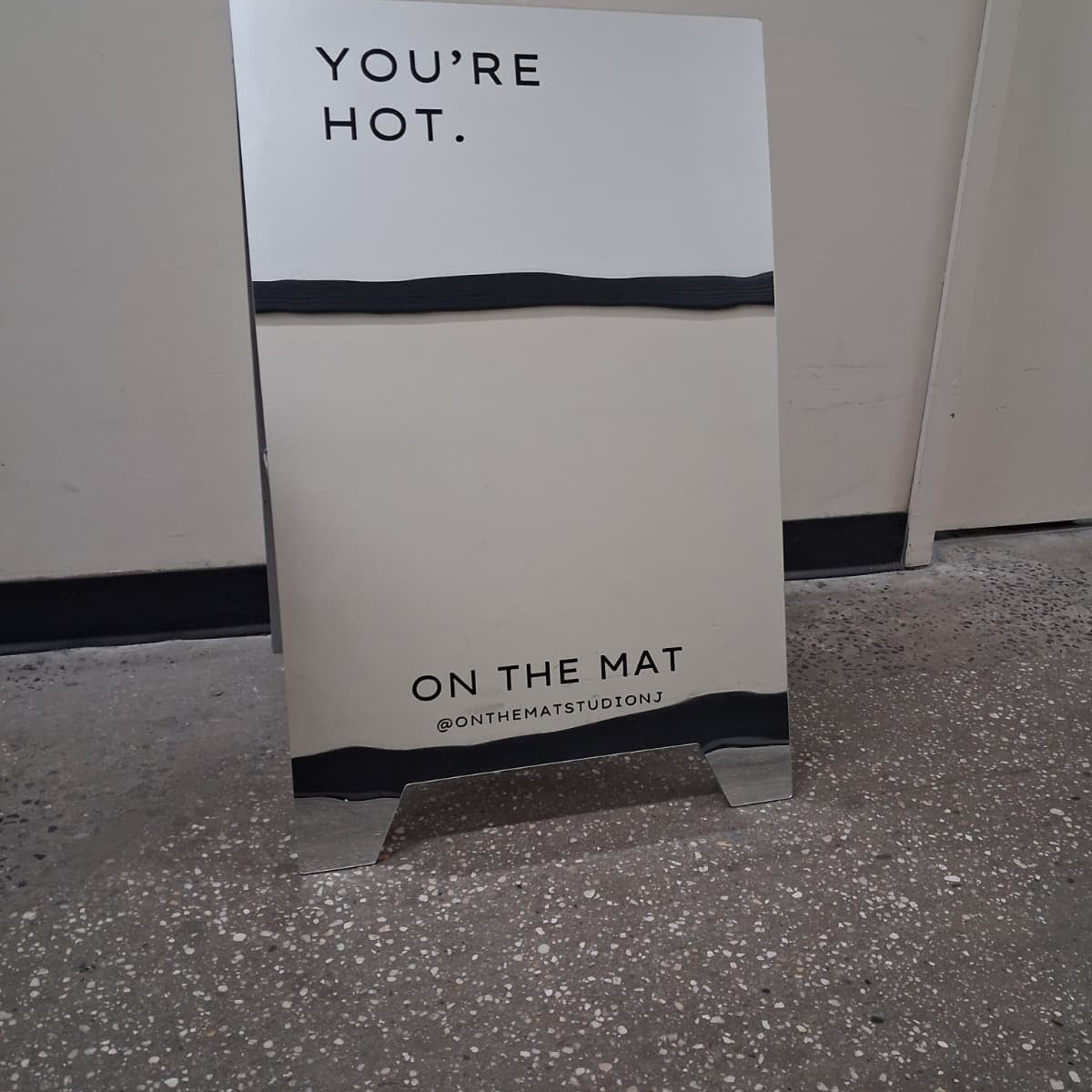 Mirrored Acrylic A-Frame Sandwich Board Sign