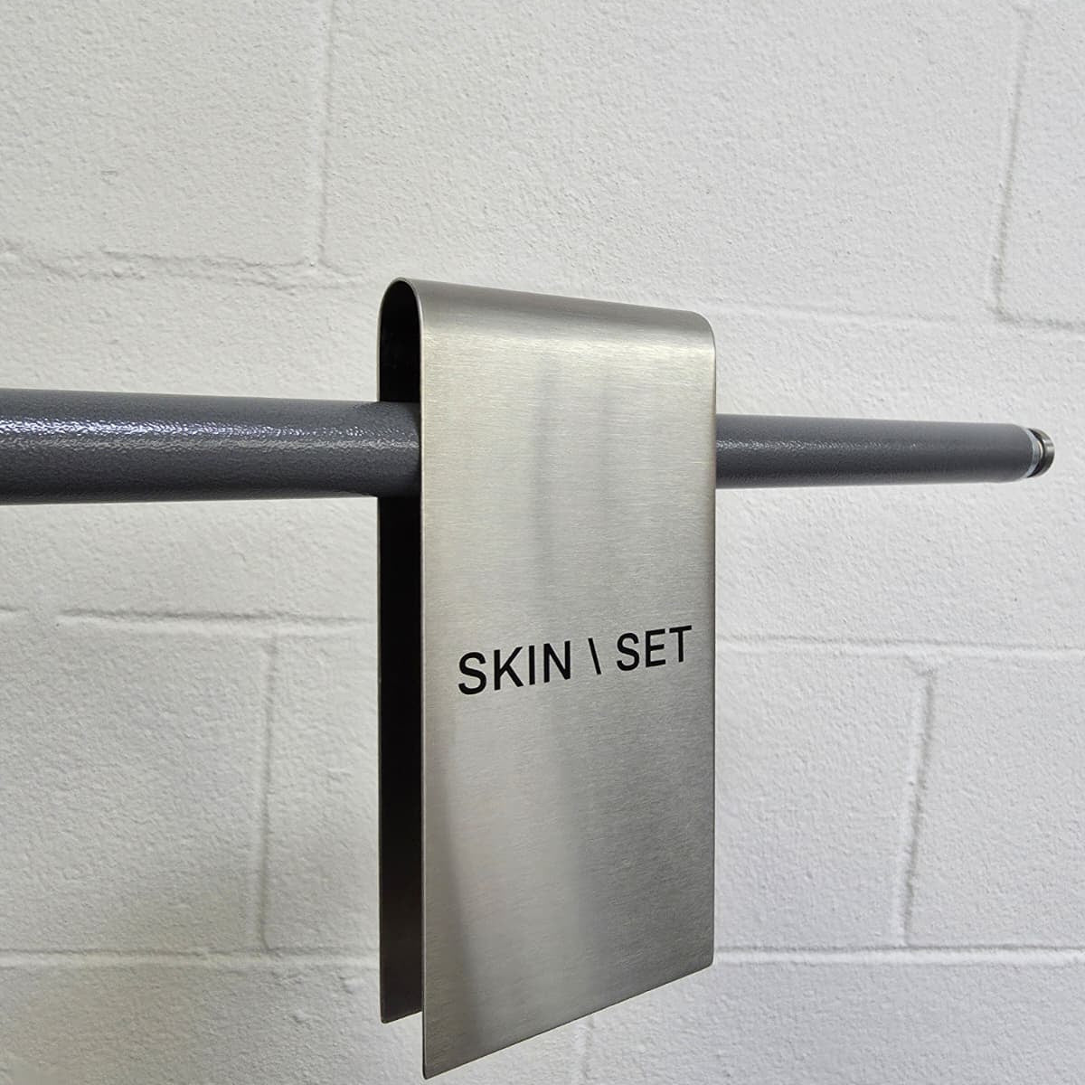 Stainless Steel Clothing Rack Sign Clip