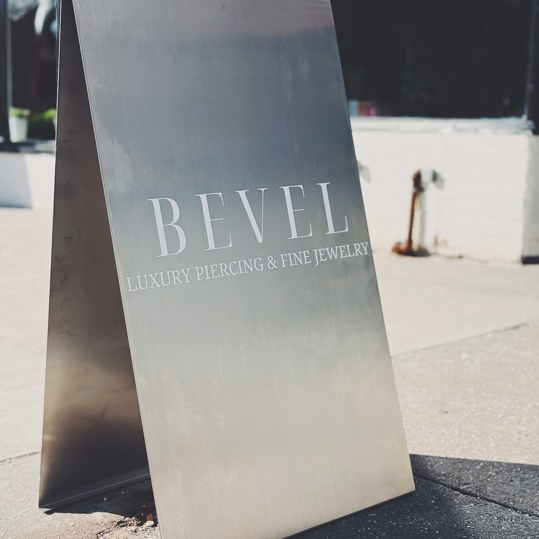 Bevel - Stainless Steel A-Frame Sidewalk Sign