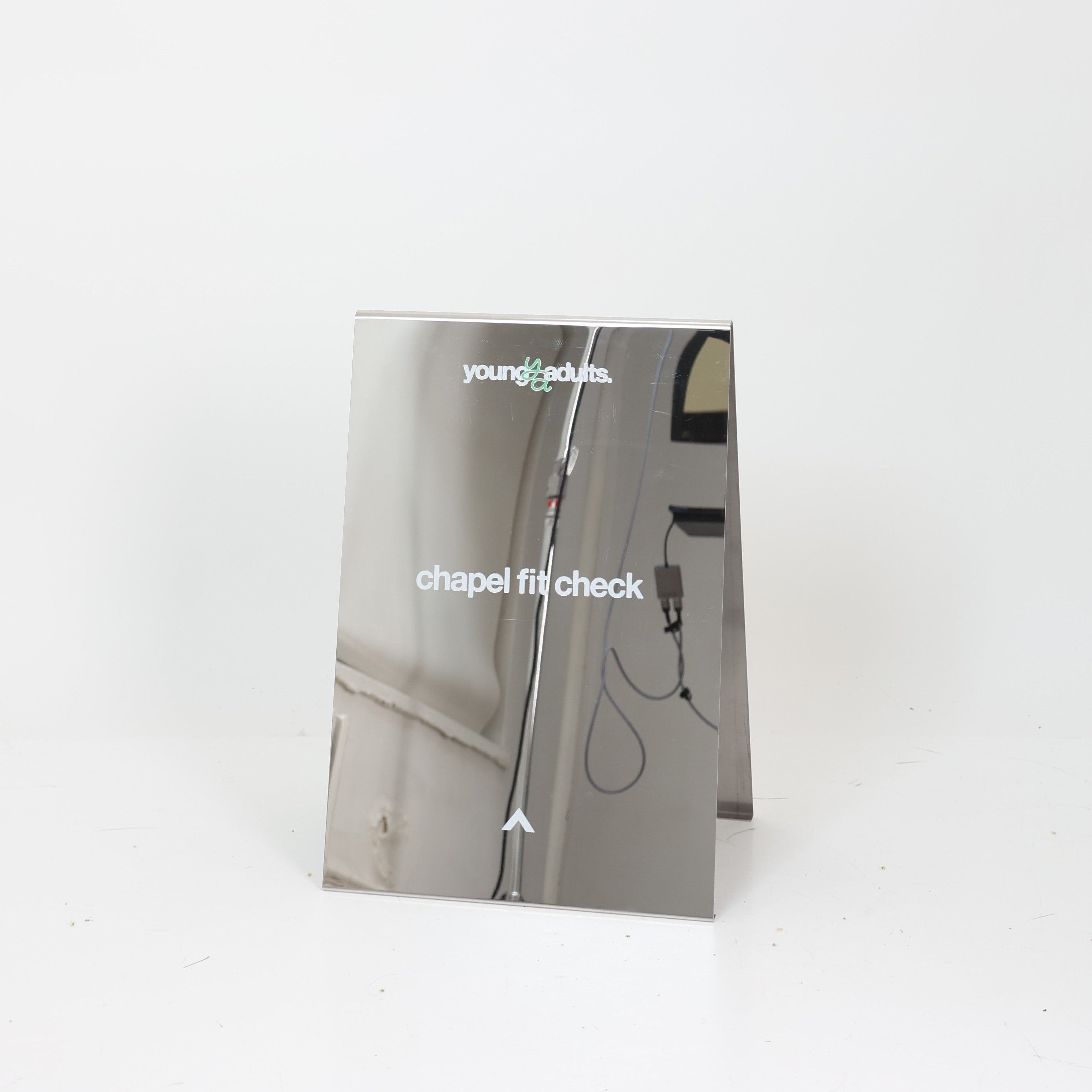 Elevation Church - Mirrored Stainless Steel A-Frame Sidewalk Sign