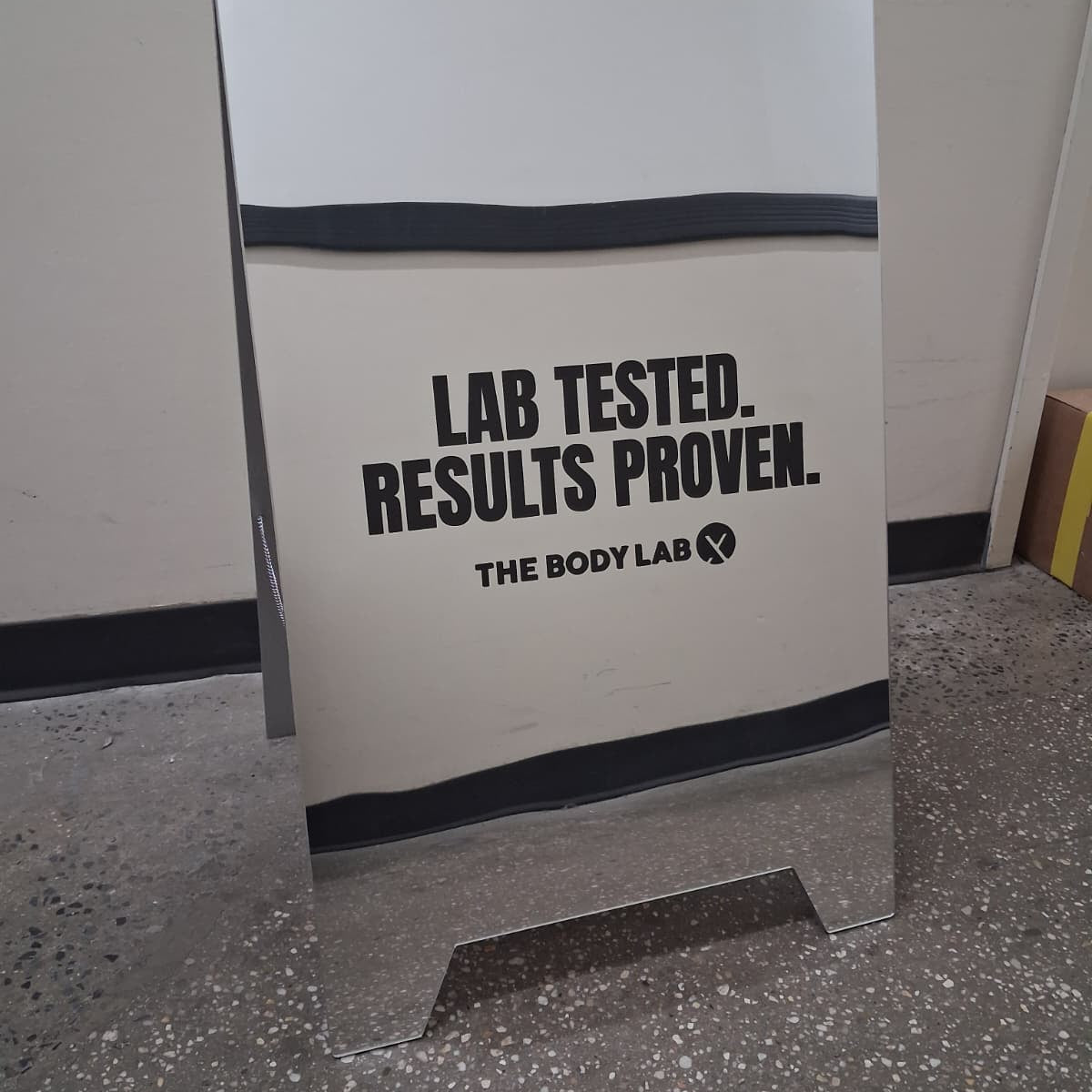 The Body Lab Mirrored Acrylic A-Frame