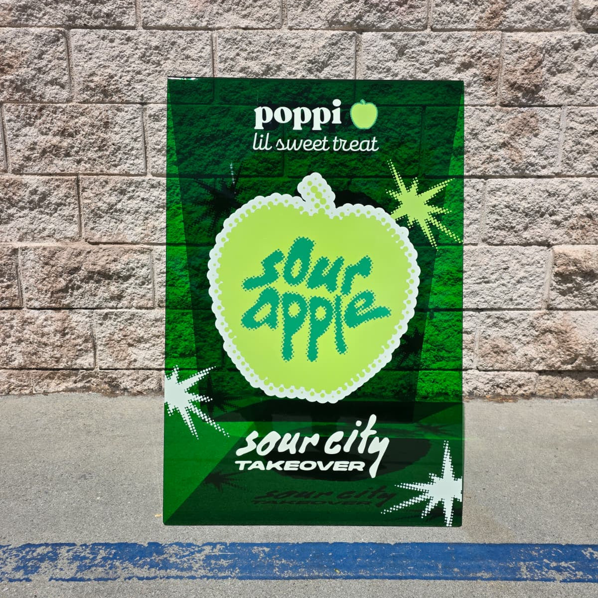 Transparent Acrylic A-Frame Sidewalk Sign - poppi