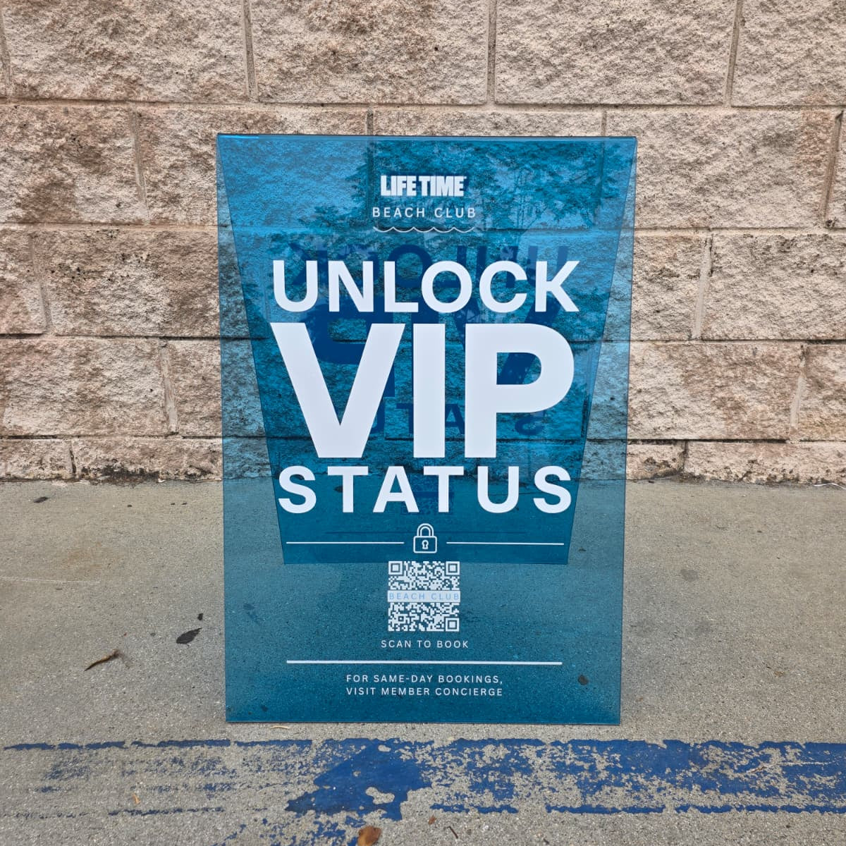 Transparent Acrylic A-Frame Sidewalk Sign
