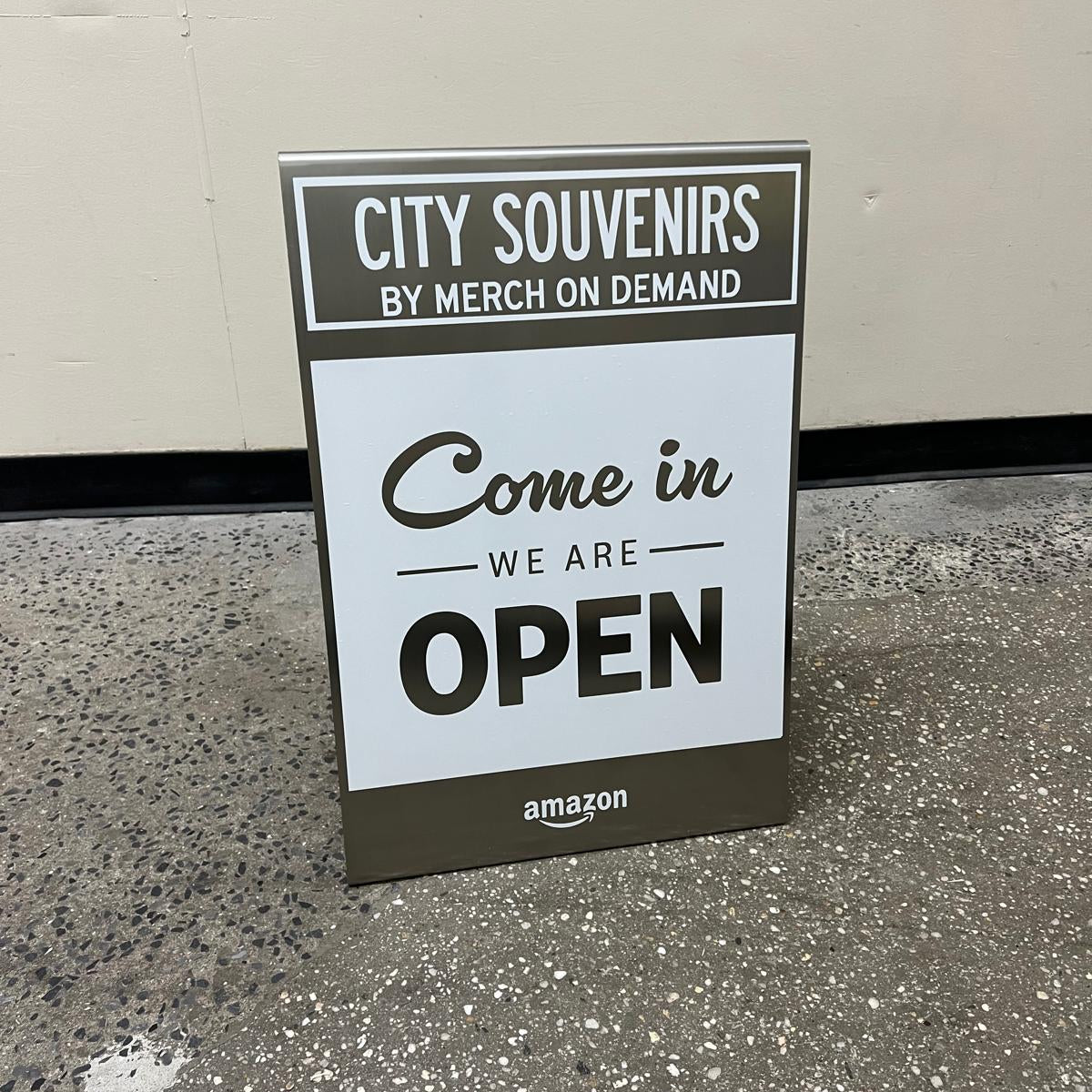 Amazon - Stainless Steel A-Frame Sidewalk Sign