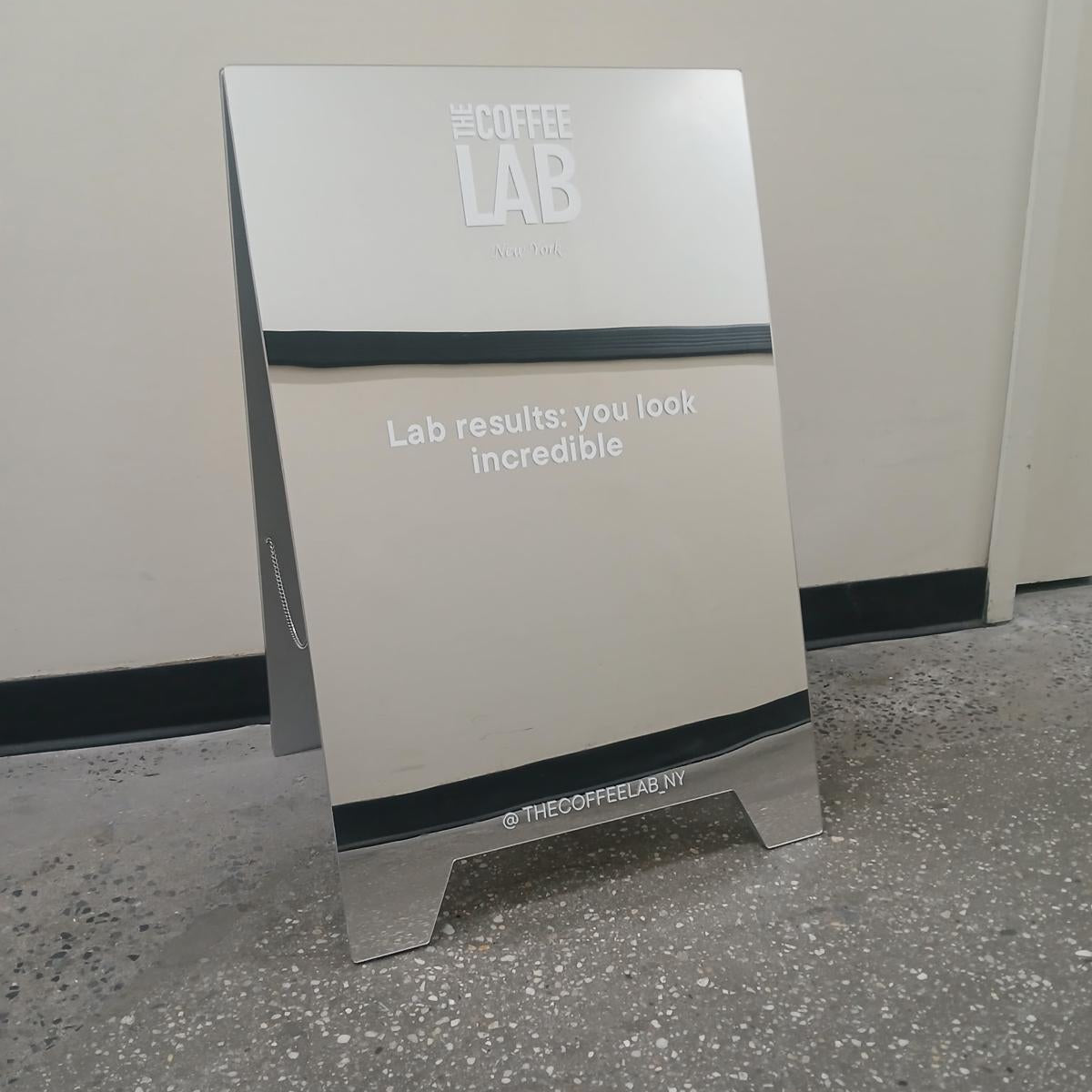 Mirrored Acrylic A-Frame Sandwich Board Sign