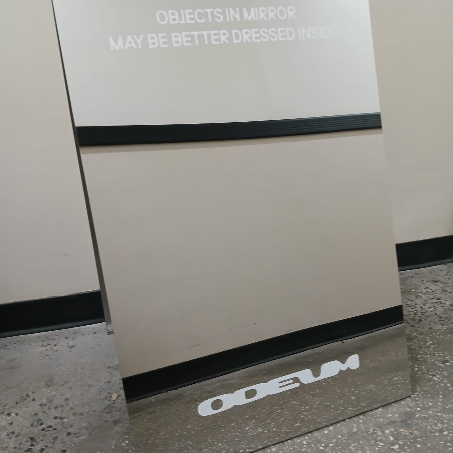 Mirrored Stainless Steel A-Frame Sidewalk Sign