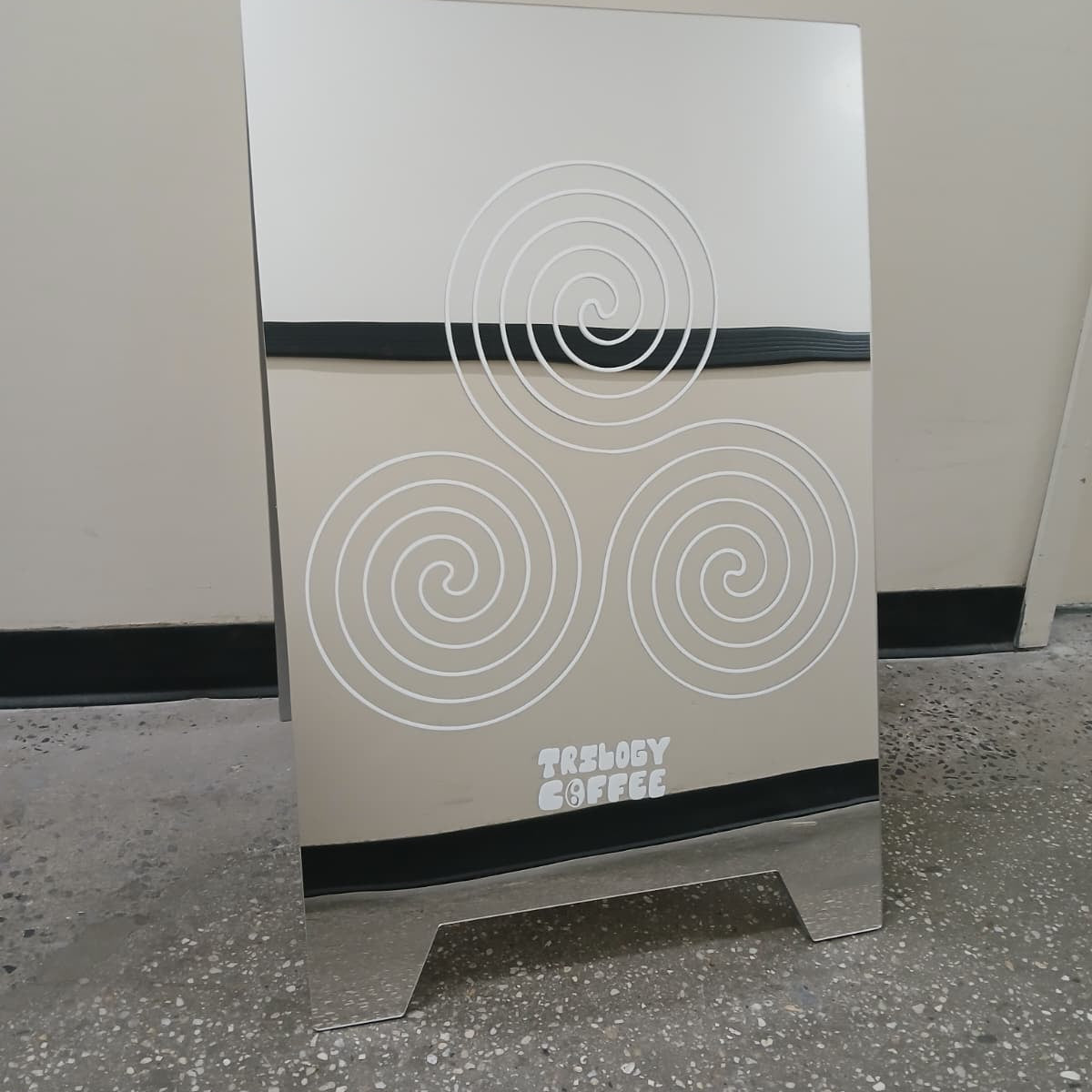 Mirrored Acrylic A-Frame Sandwich Board Sign