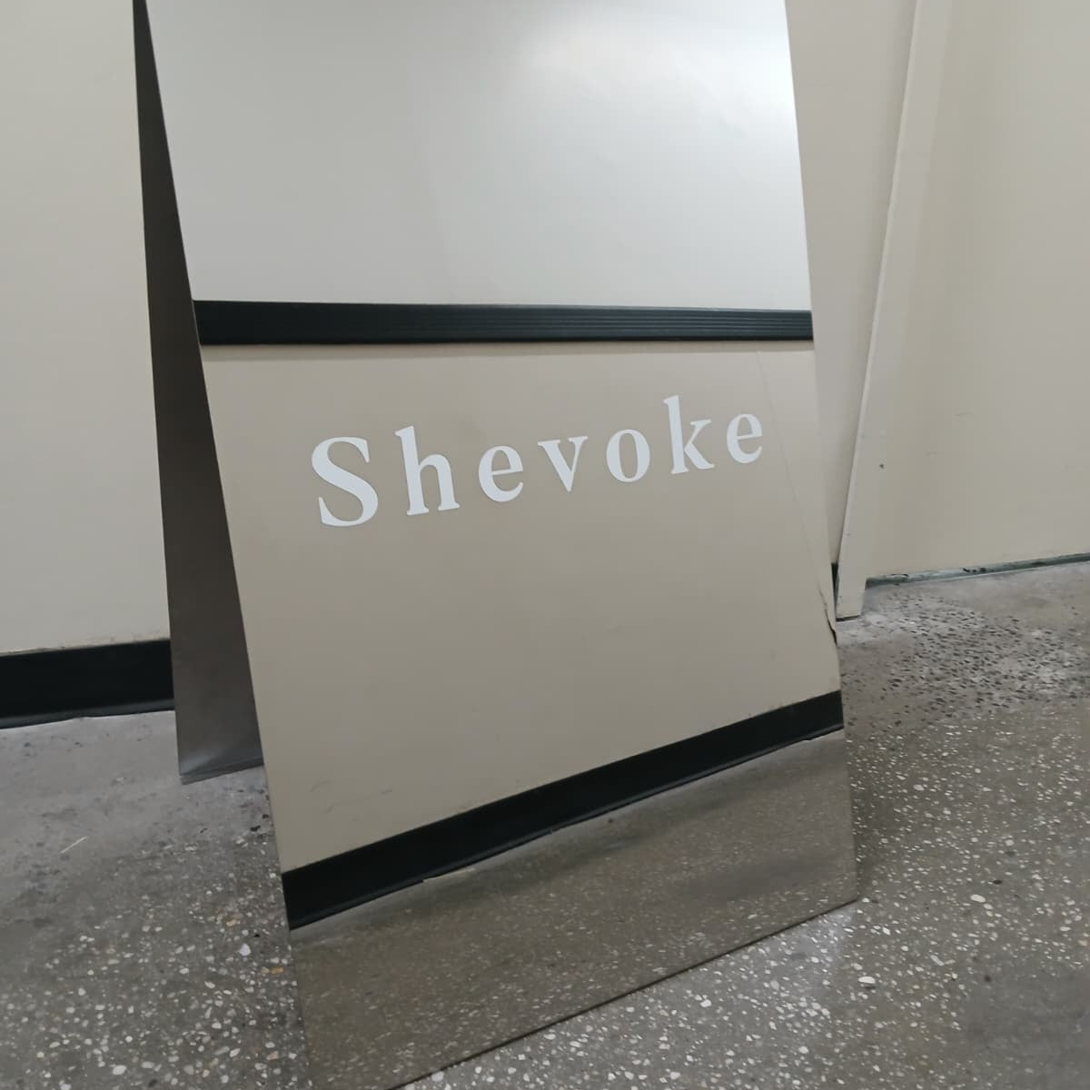 Mirrored Stainless Steel A-Frame Sidewalk Sign