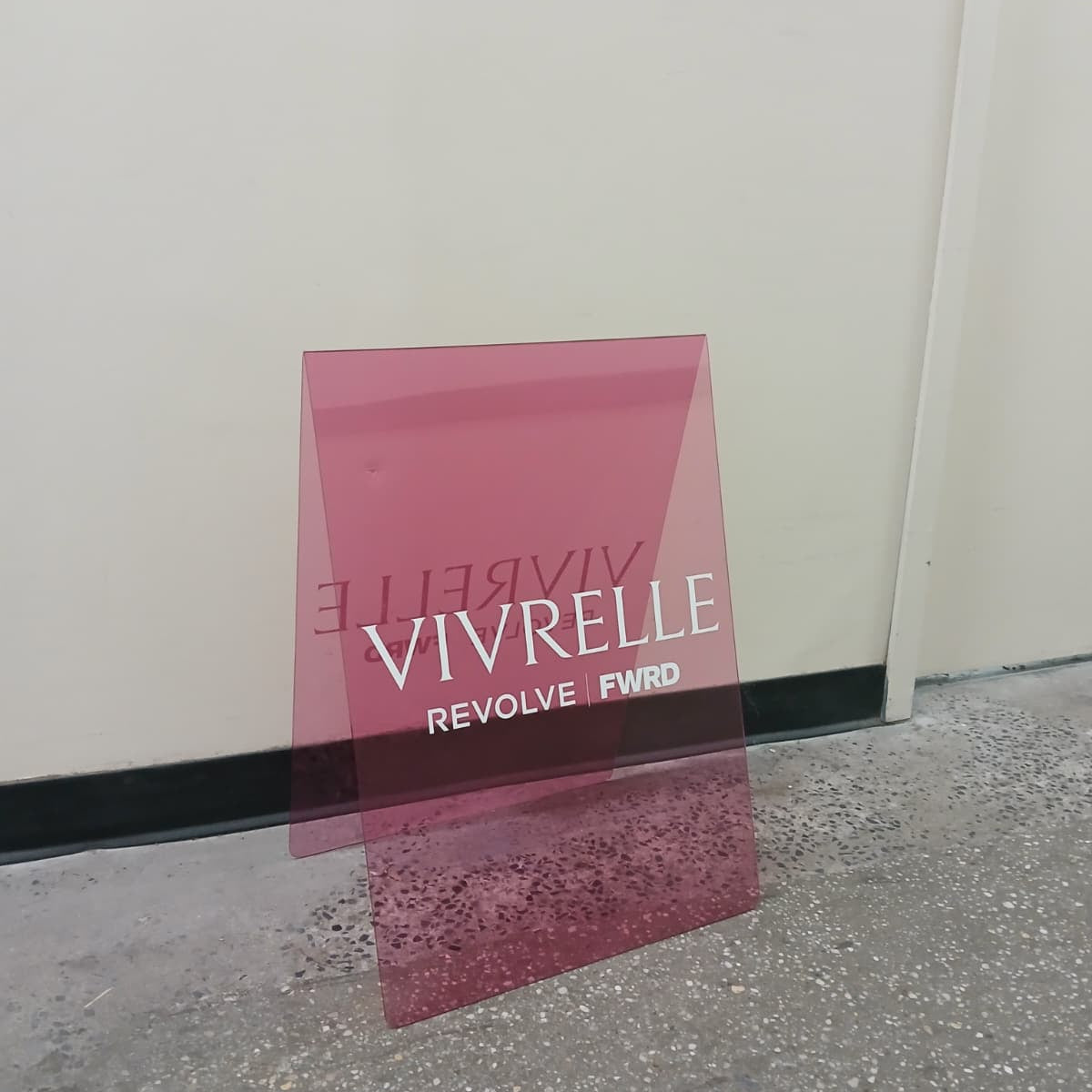 Transparent Acrylic A-Frame Sidewalk Sign