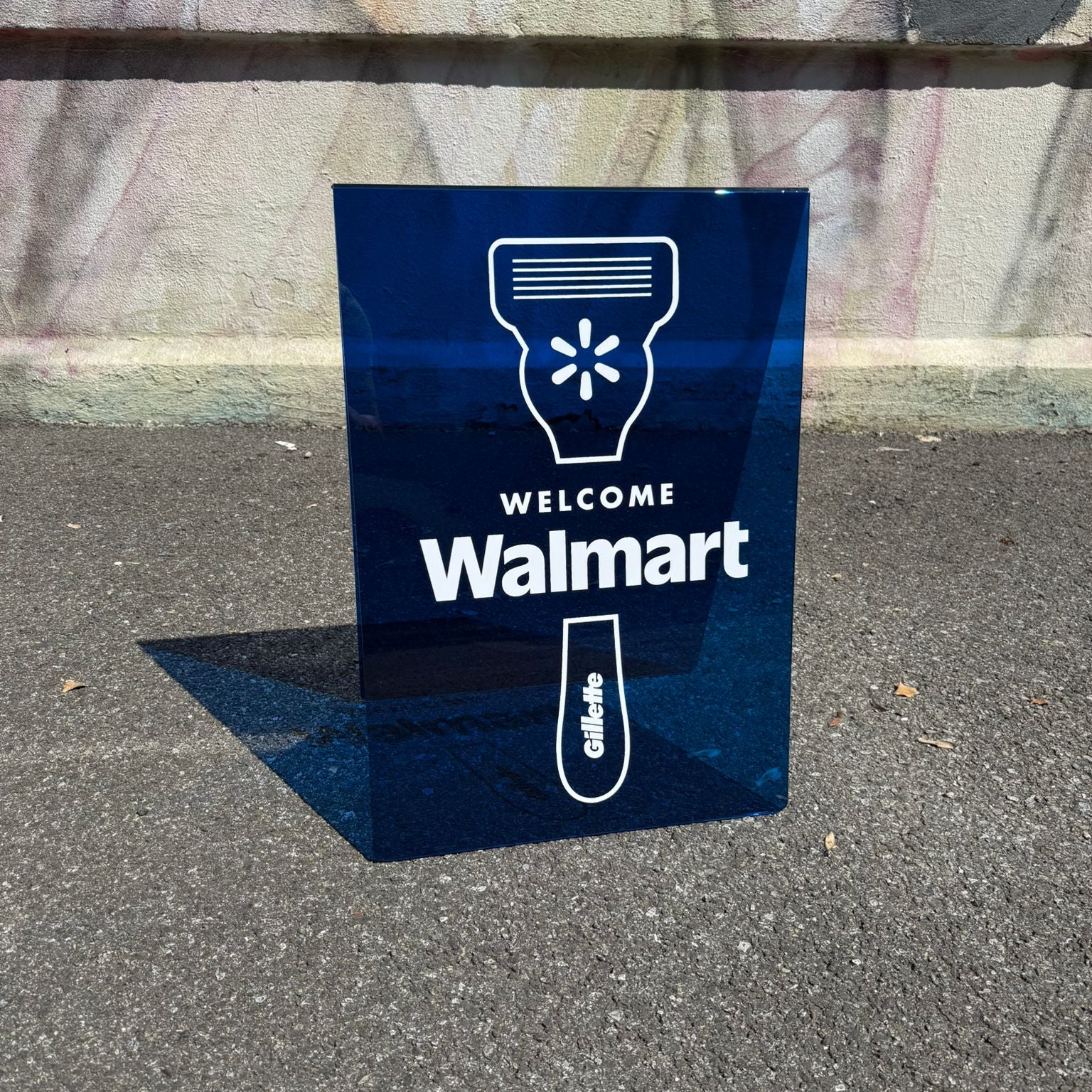 Transparent Acrylic A-Frame Sidewalk Sign