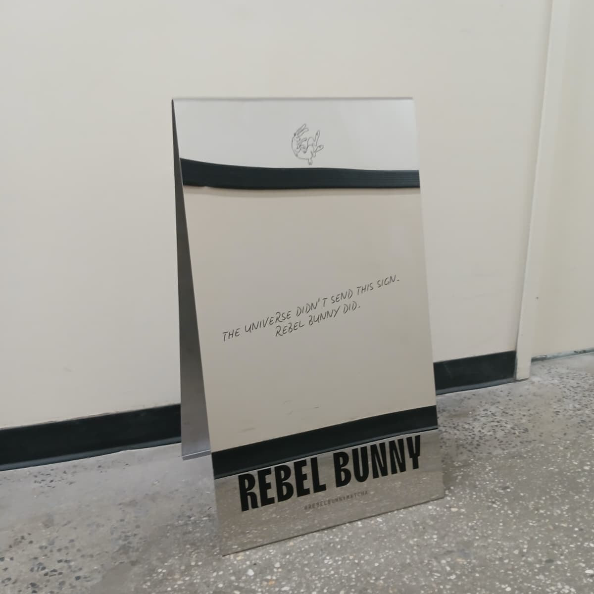 Mirrored Stainless Steel A-Frame Sidewalk Sign