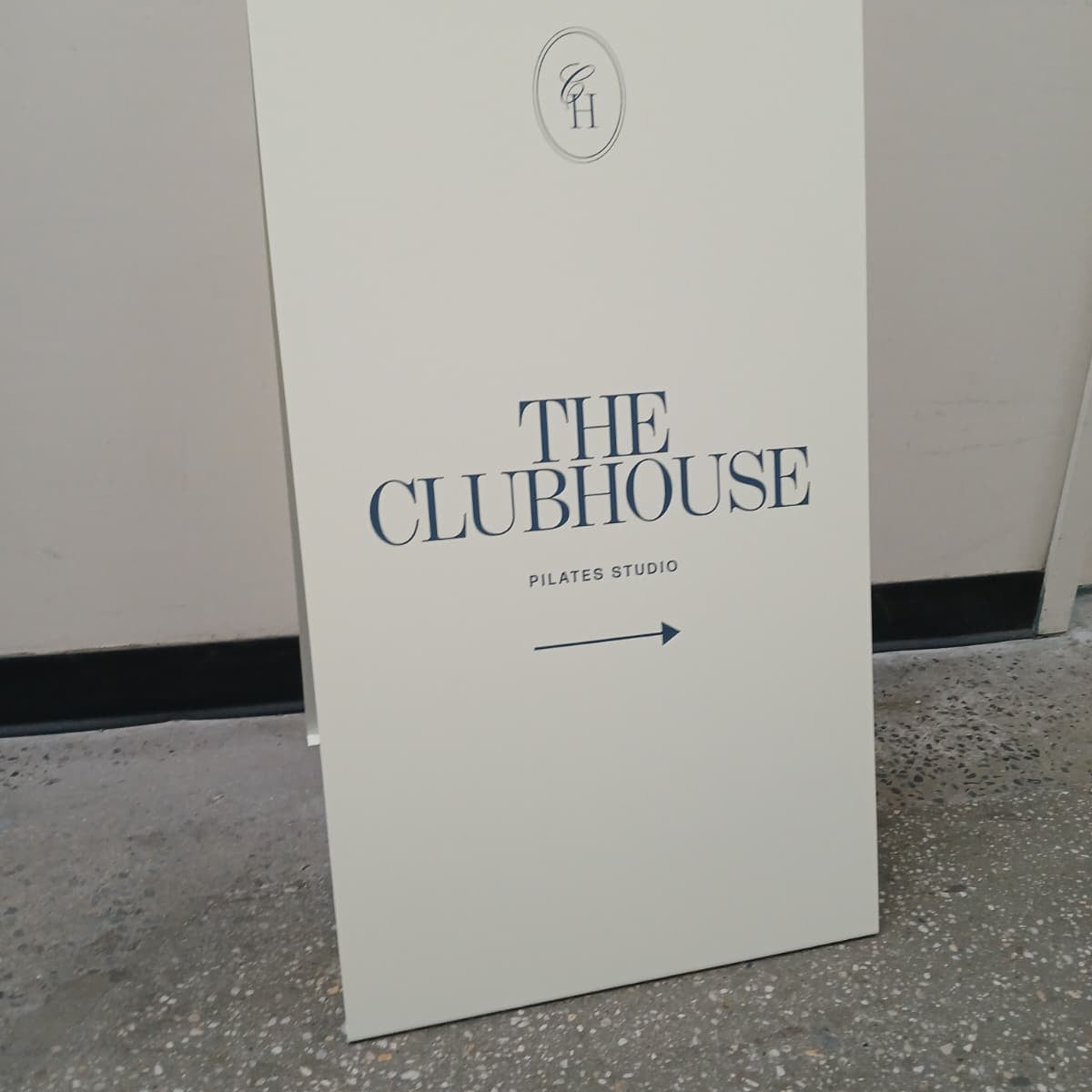 Cream Stainless Steel A-Frame Sidewalk Sign