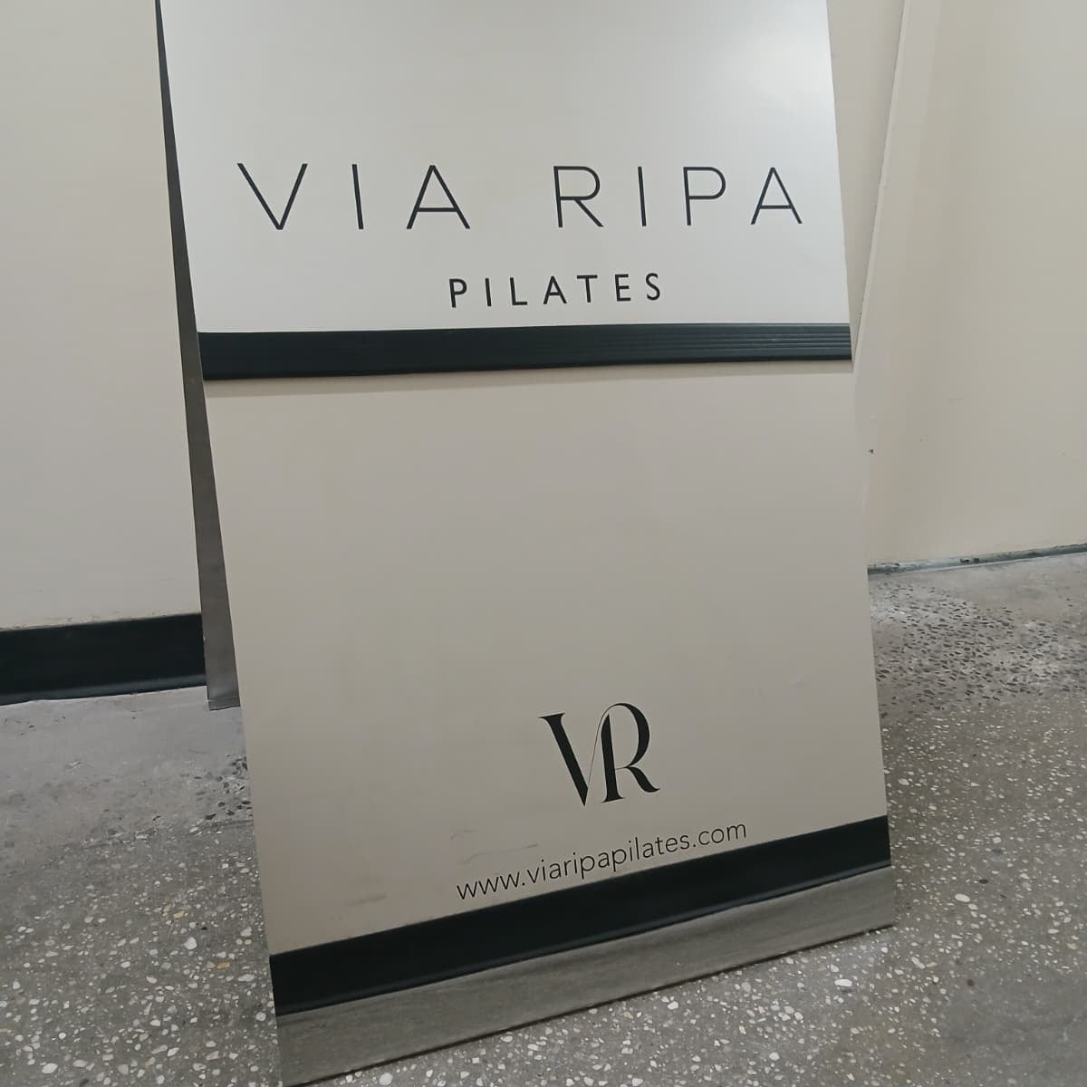 Mirrored Stainless Steel A-Frame Sidewalk Sign