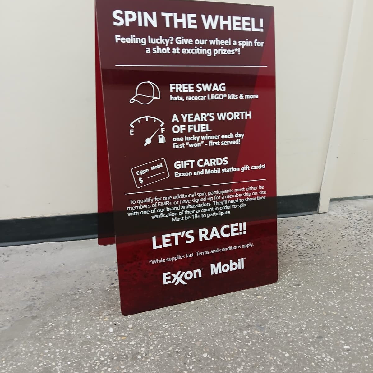 Transparent Acrylic A-Frame Sidewalk Sign