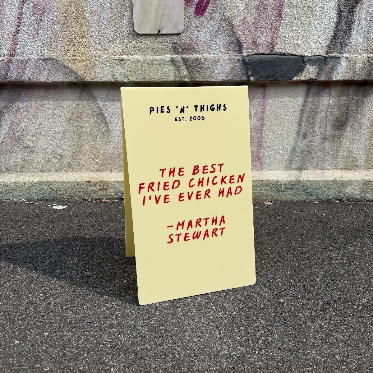 Opaque Acrylic A-Frame Sidewalk Sign