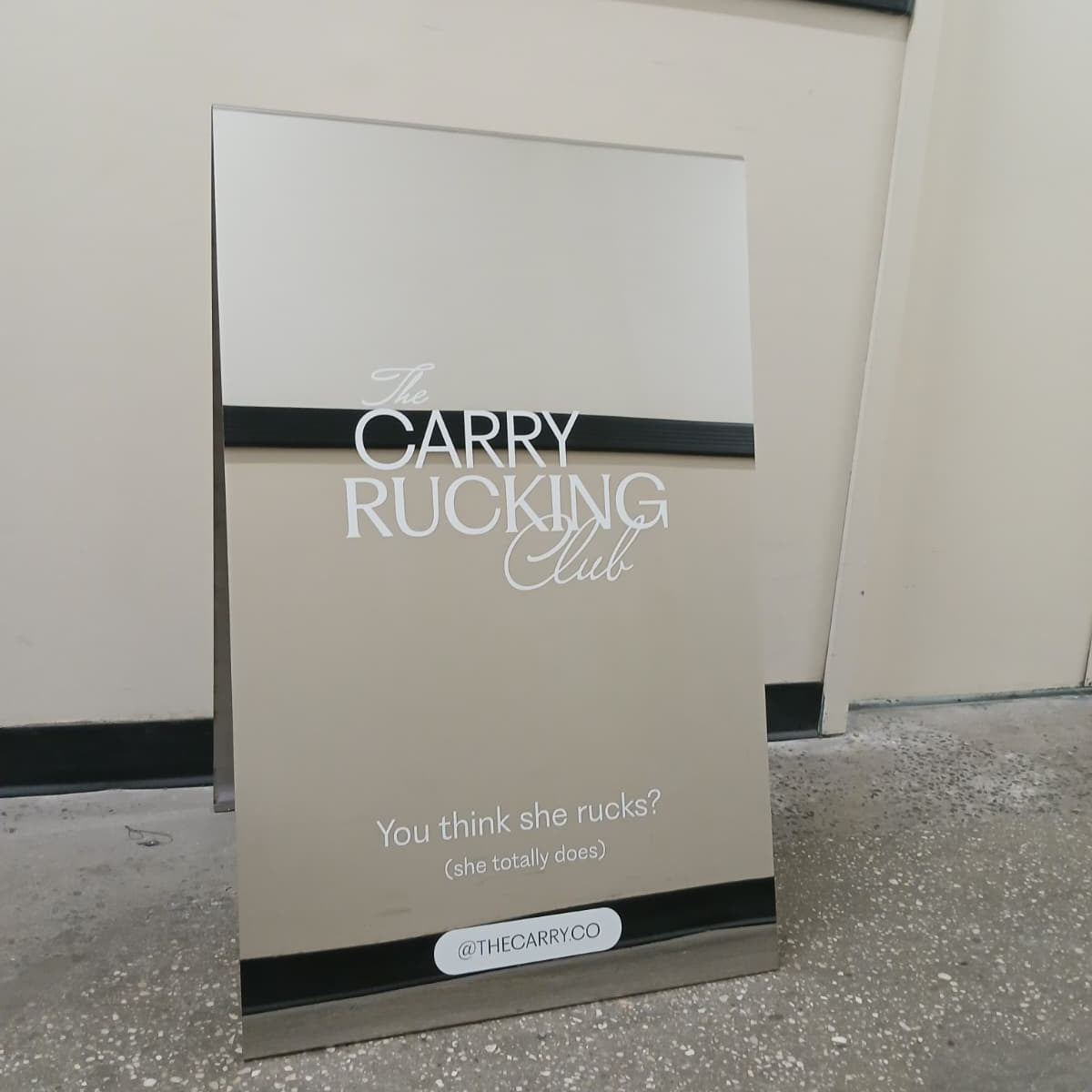 Mirrored Stainless Steel A-Frame Sidewalk Sign