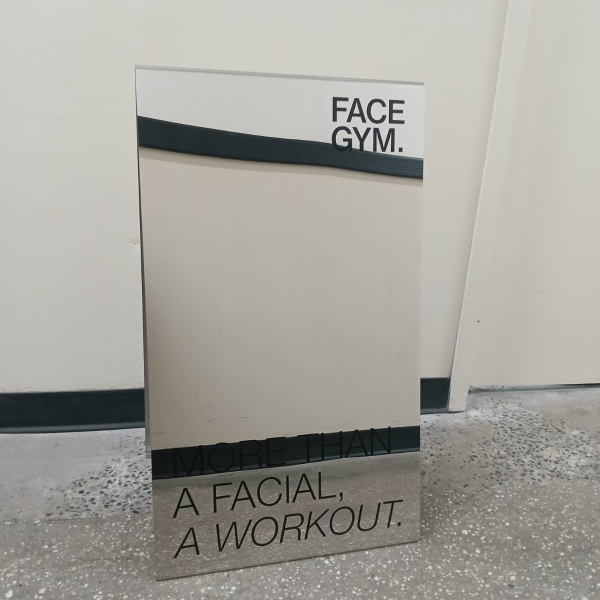 Mirrored Stainless Steel A-Frame Sidewalk Sign