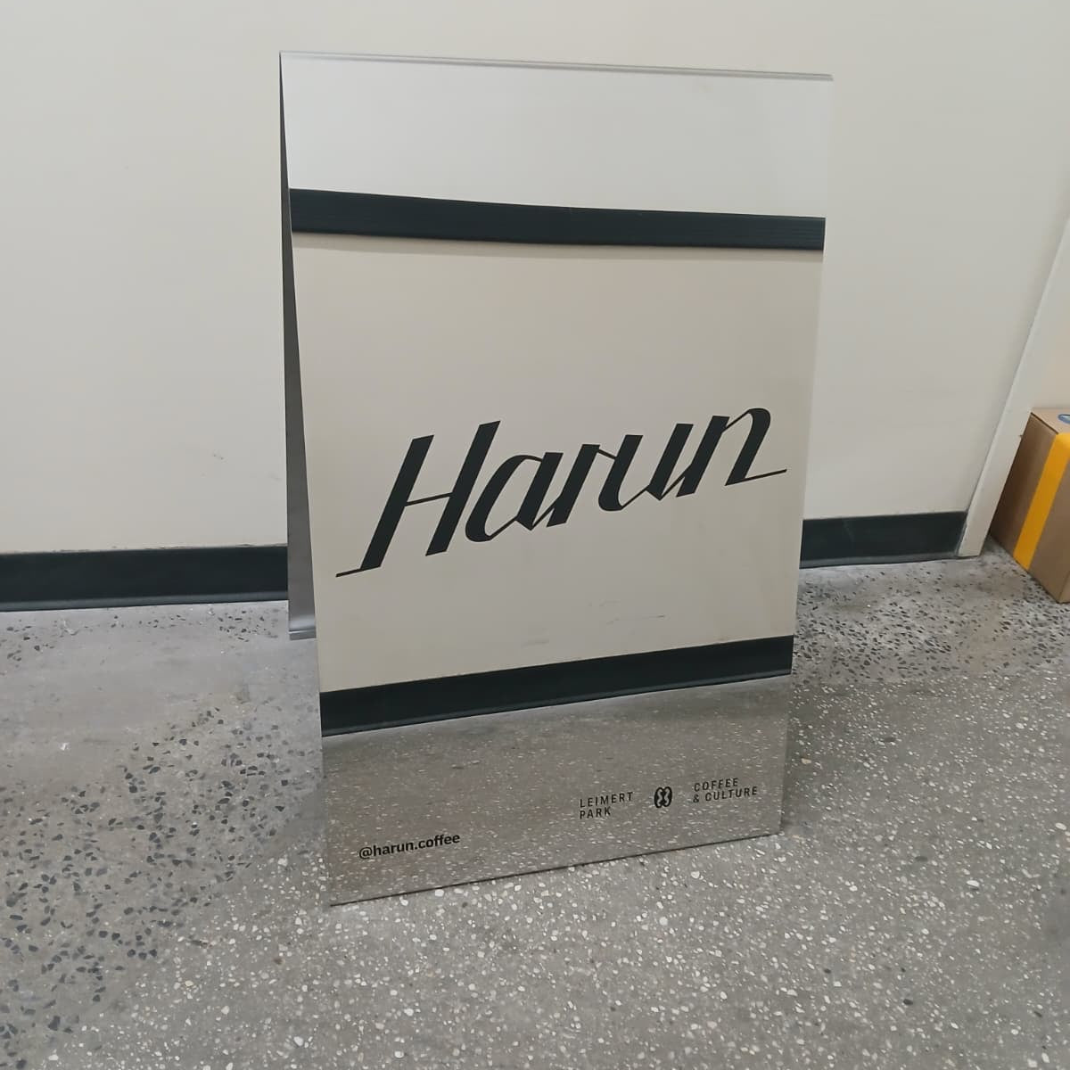 Mirrored Stainless Steel A-Frame Sidewalk Sign