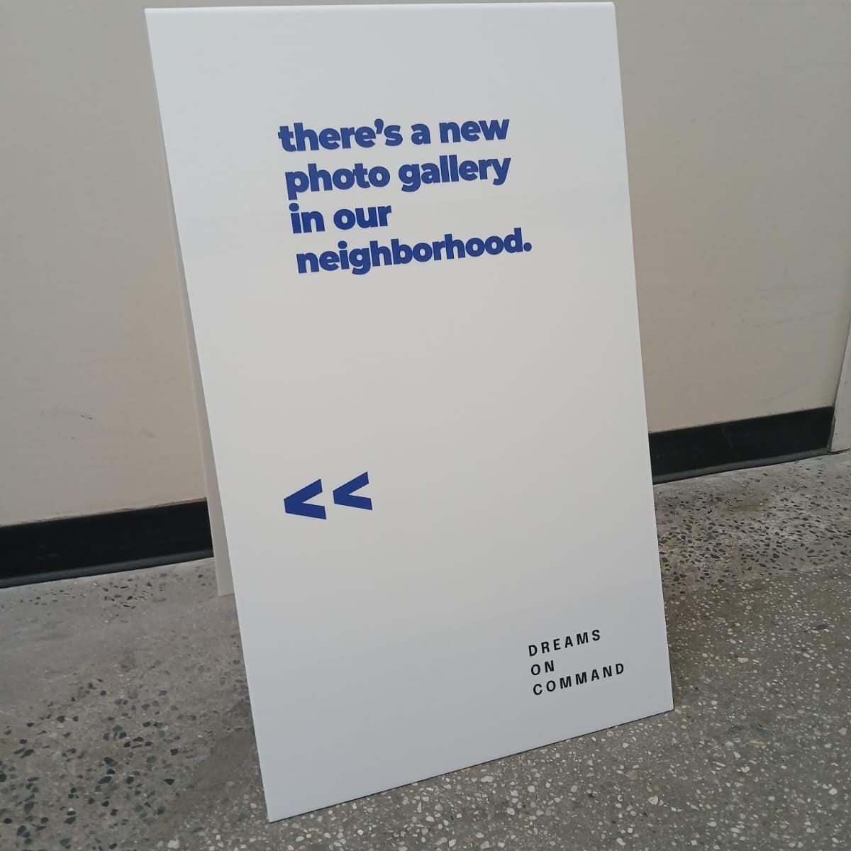 Opaque Acrylic A-Frame Sidewalk Sign