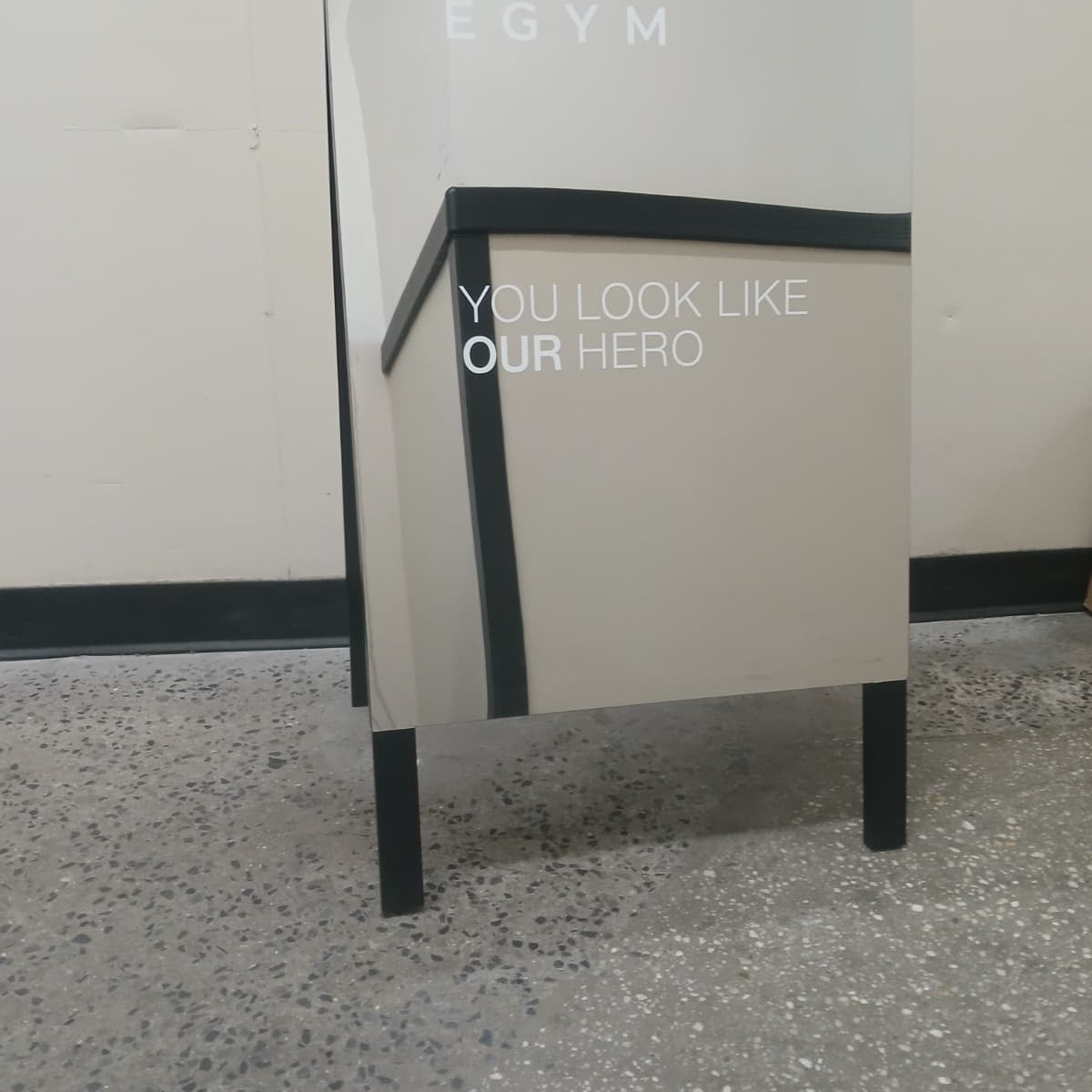 Mirrored A-Frame Sandwich Board Sign