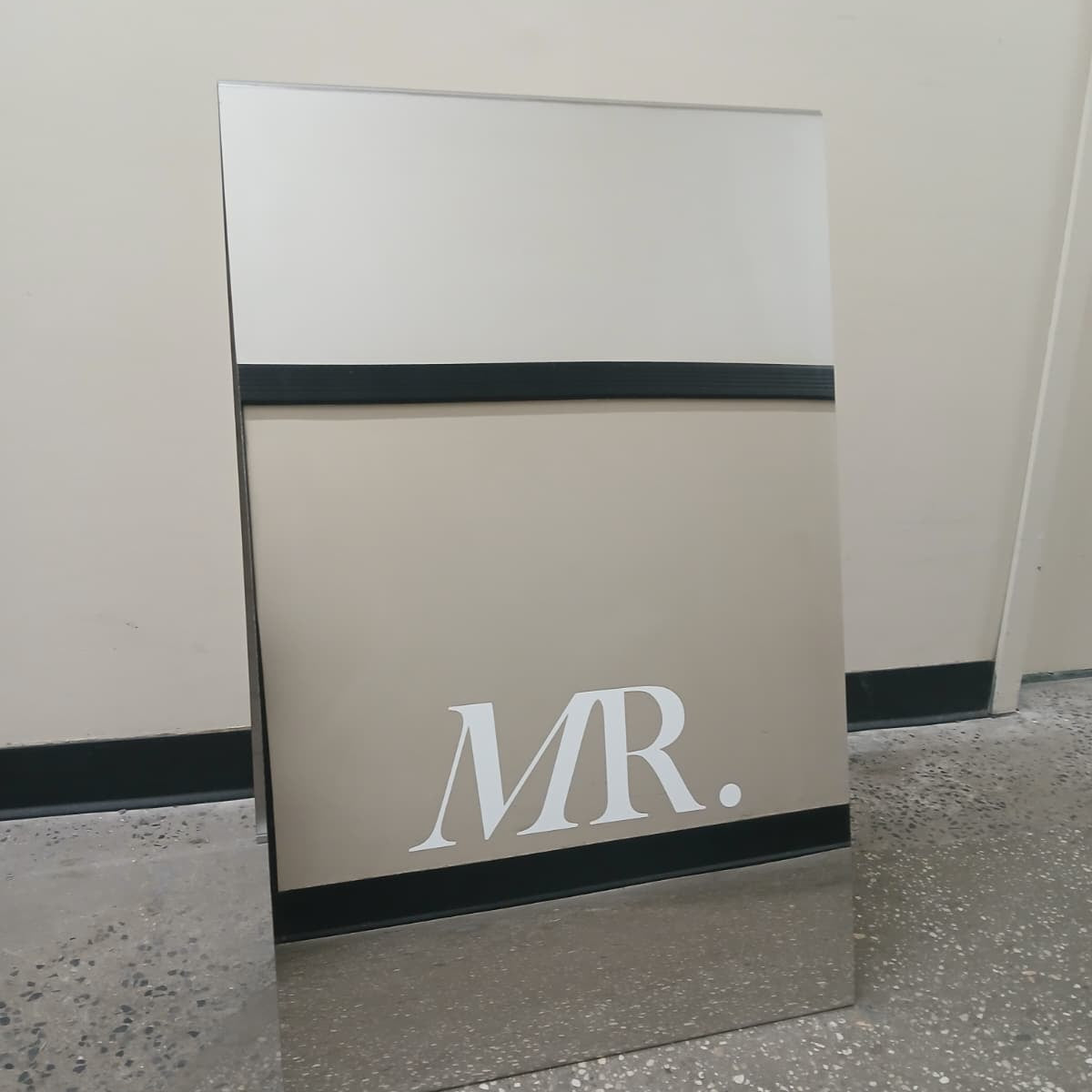 Mirrored Stainless Steel A-Frame Sidewalk Sign