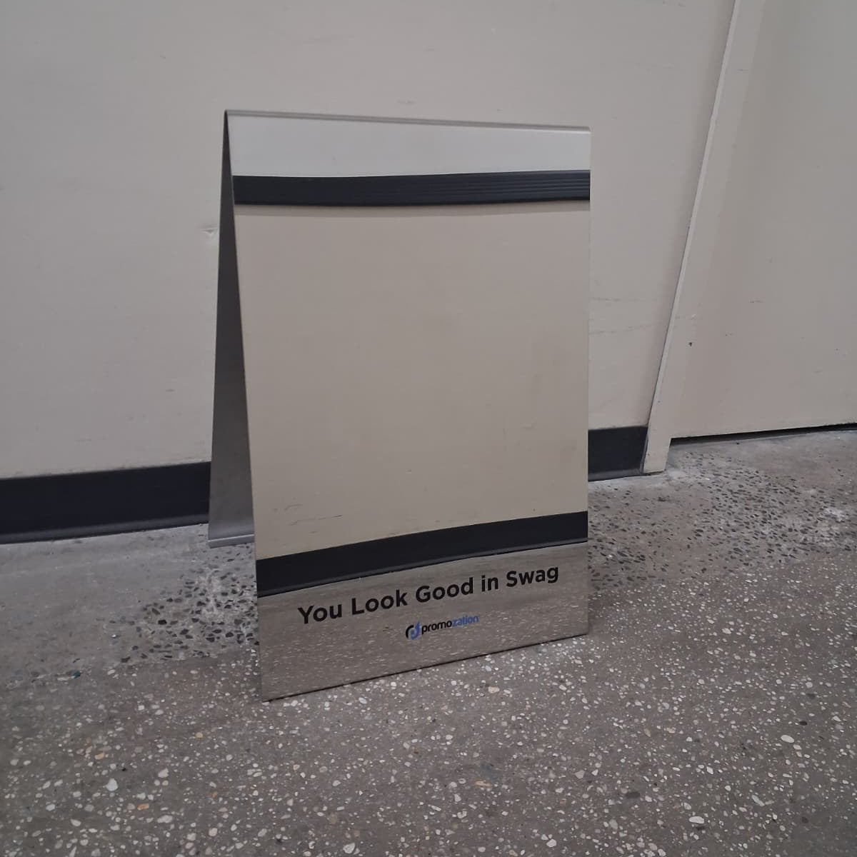 Mirrored Stainless Steel A-Frame Sidewalk Sign