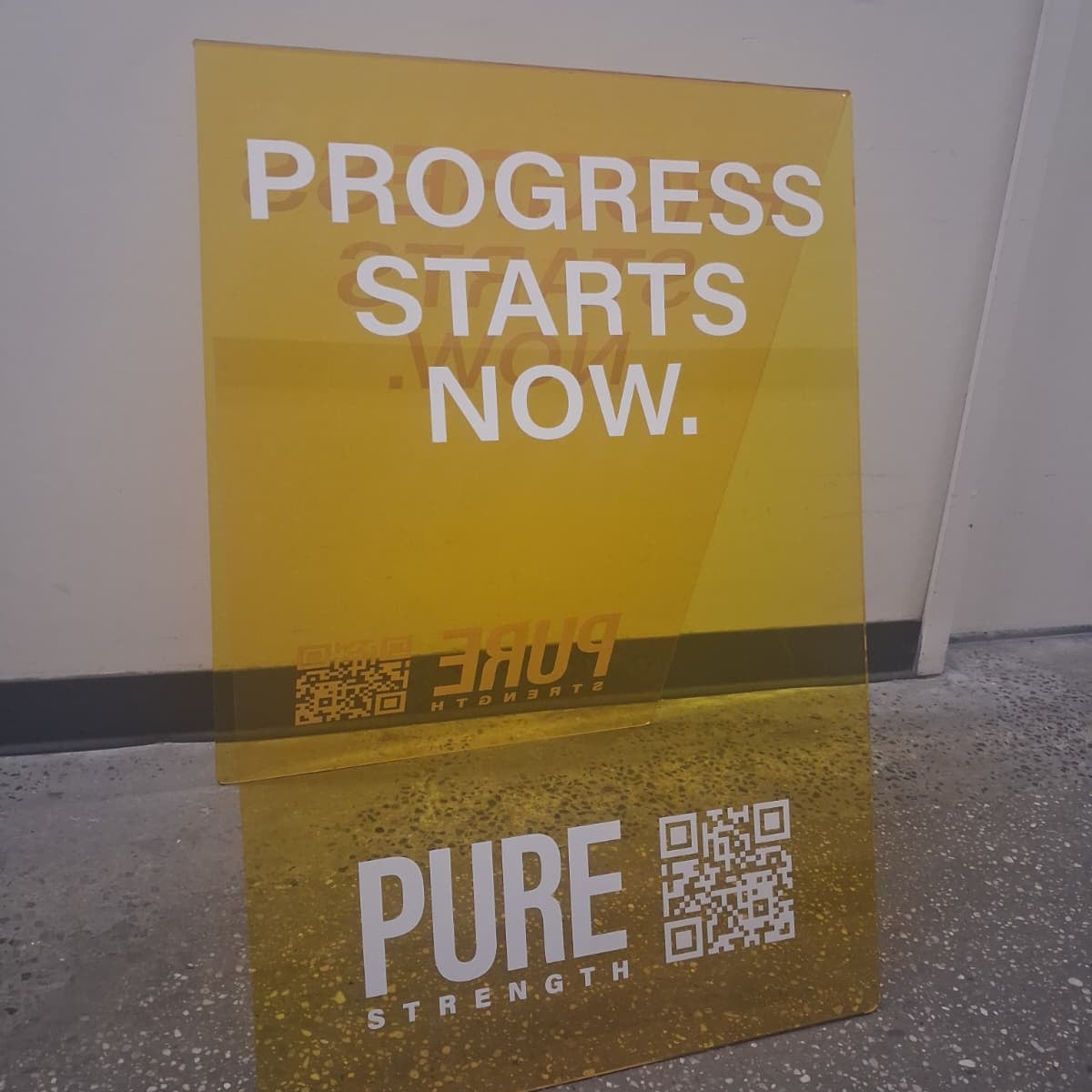 Transparent Acrylic A-Frame Sidewalk Sign
