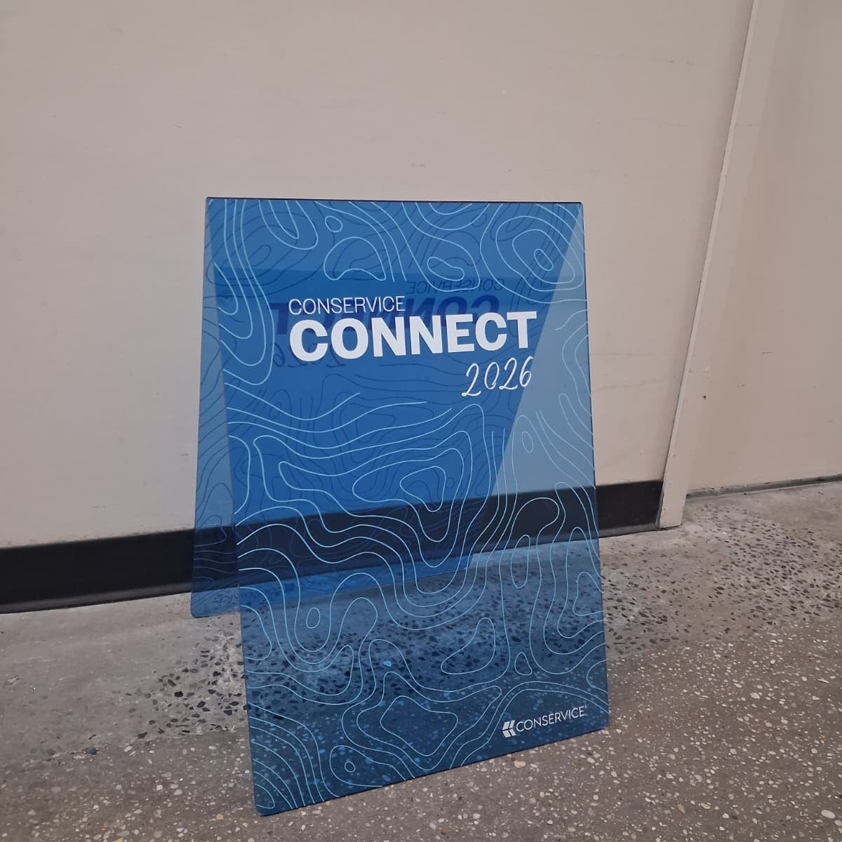 Transparent Acrylic A-Frame Sidewalk Sign
