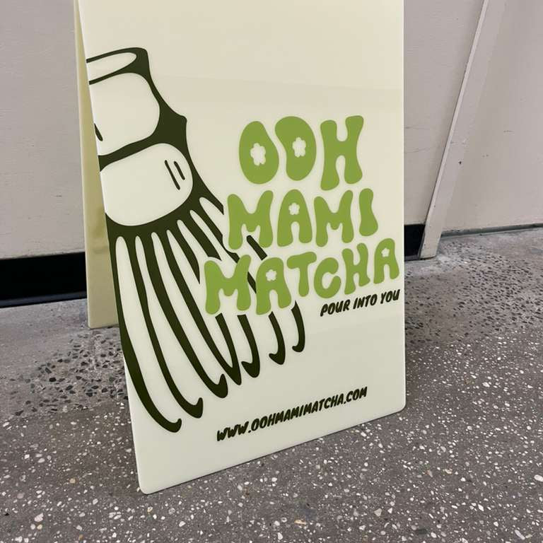 Opaque Acrylic A-Frame Sidewalk Sign