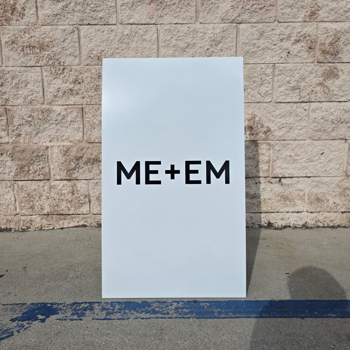 Fashion Sign Ideas: ME+EM White Stainless Steel A-Frame