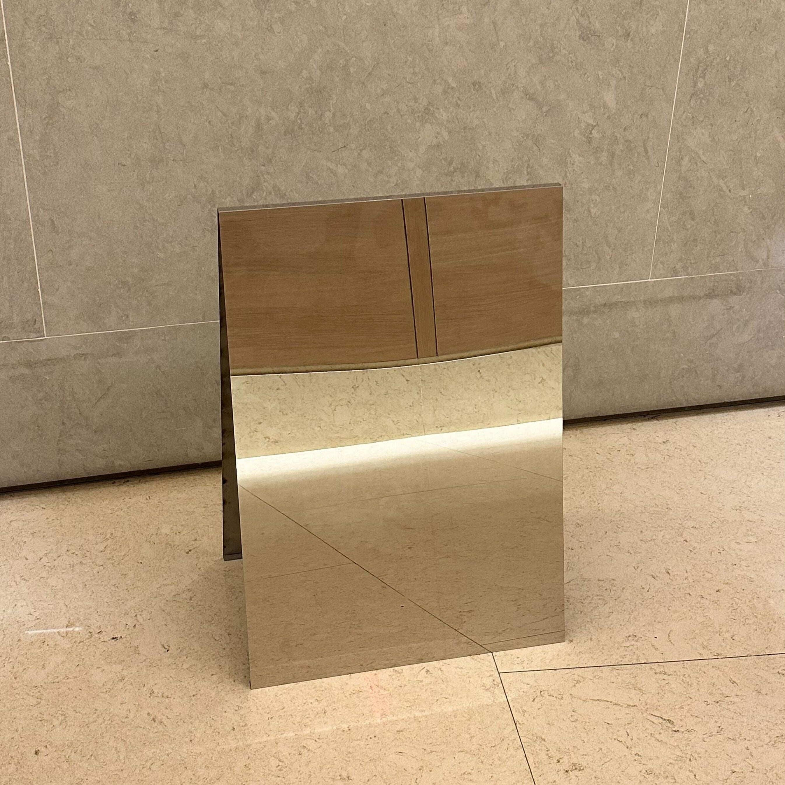 #5 Mirrored Stainless Steel A Frame Front View