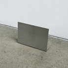 6 by 4 inch stainless steel tabletop sign