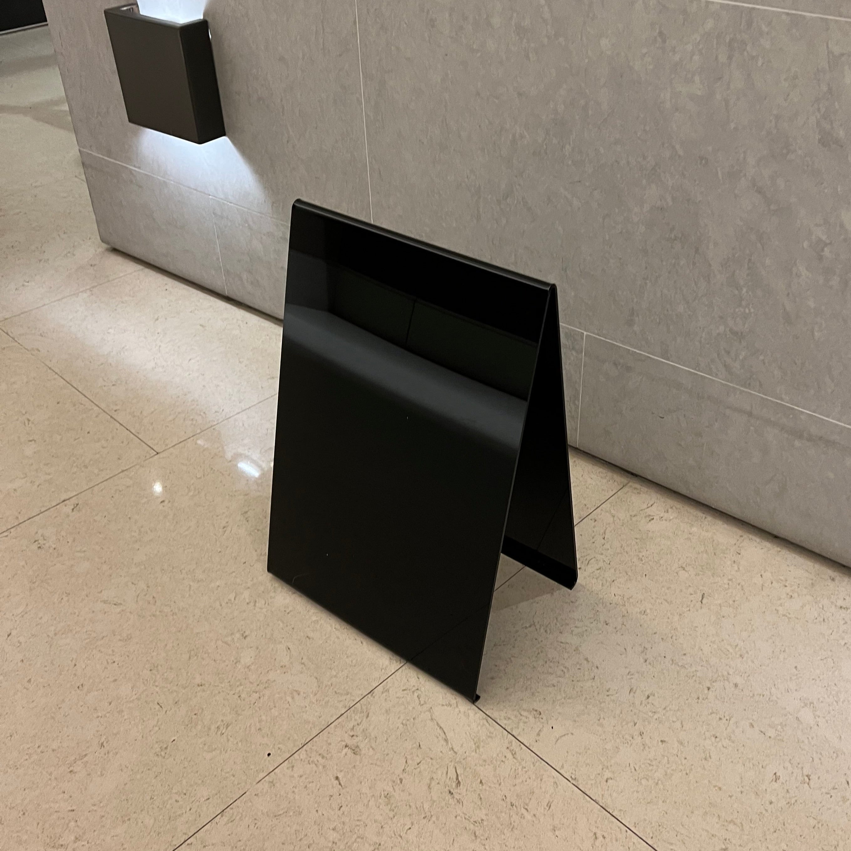 Acrylic A Frame Sidewalk Sign Black Right