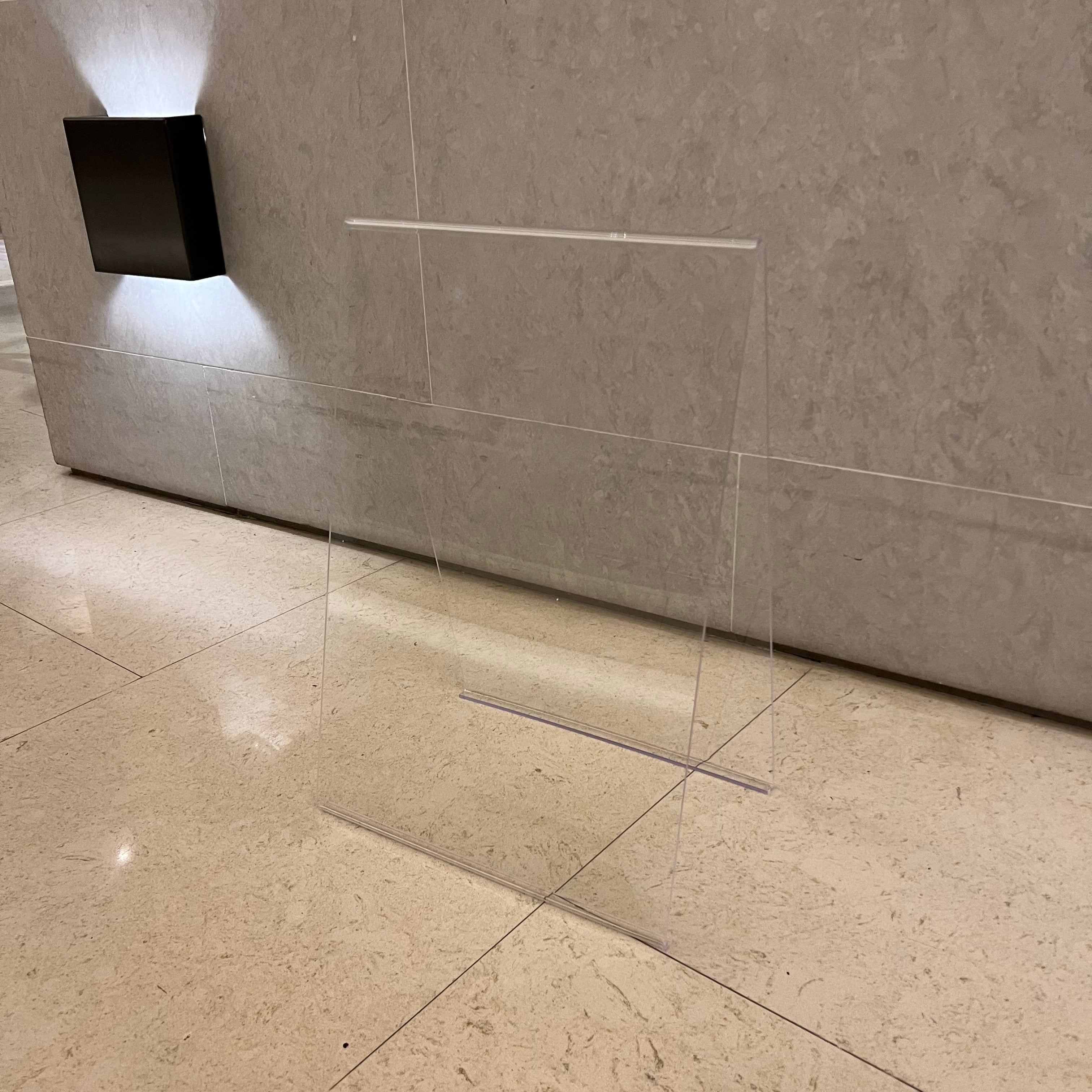 Acrylic A Frame Sidewalk Sign Clear