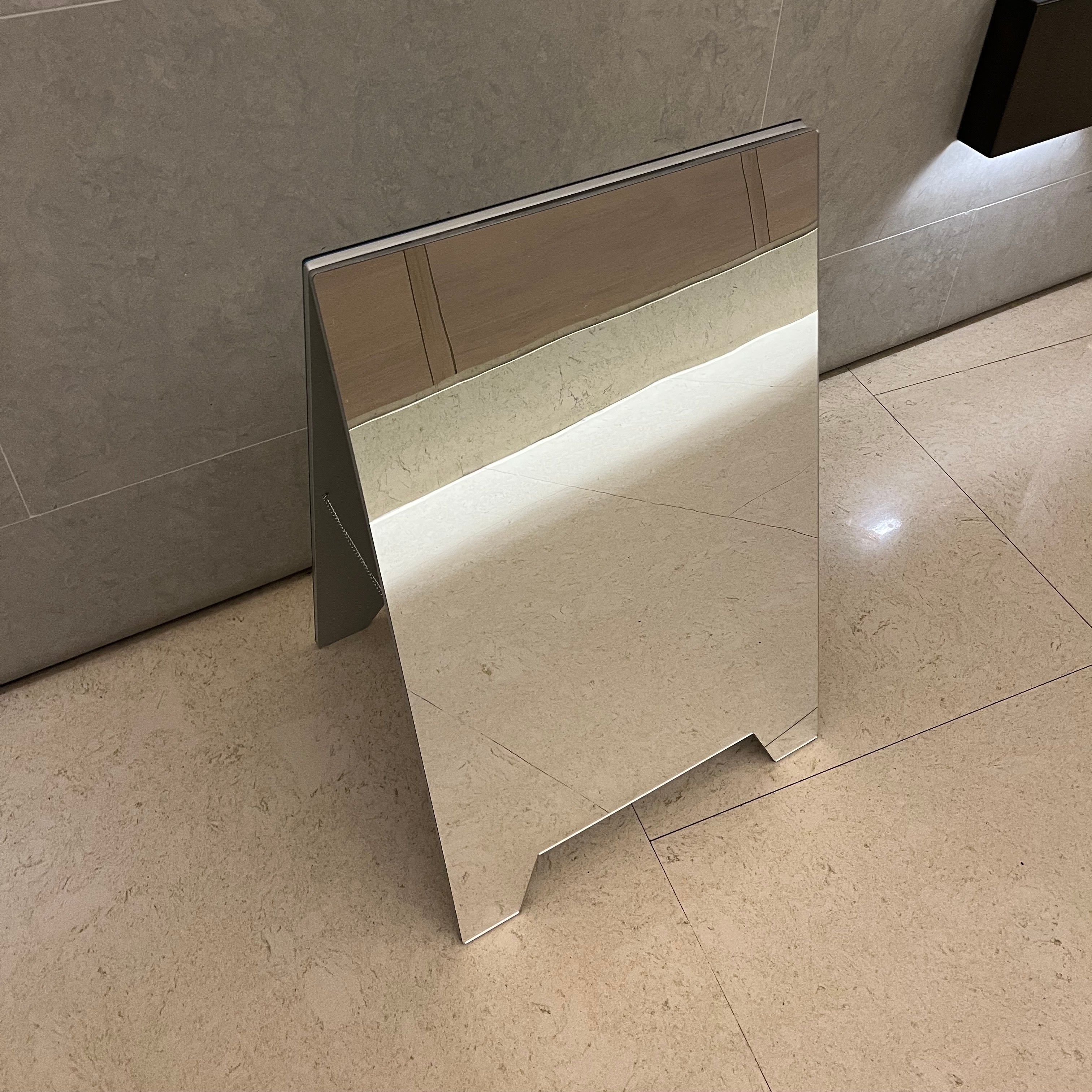 Acrylic Mirror Sandwich Board Sign Top