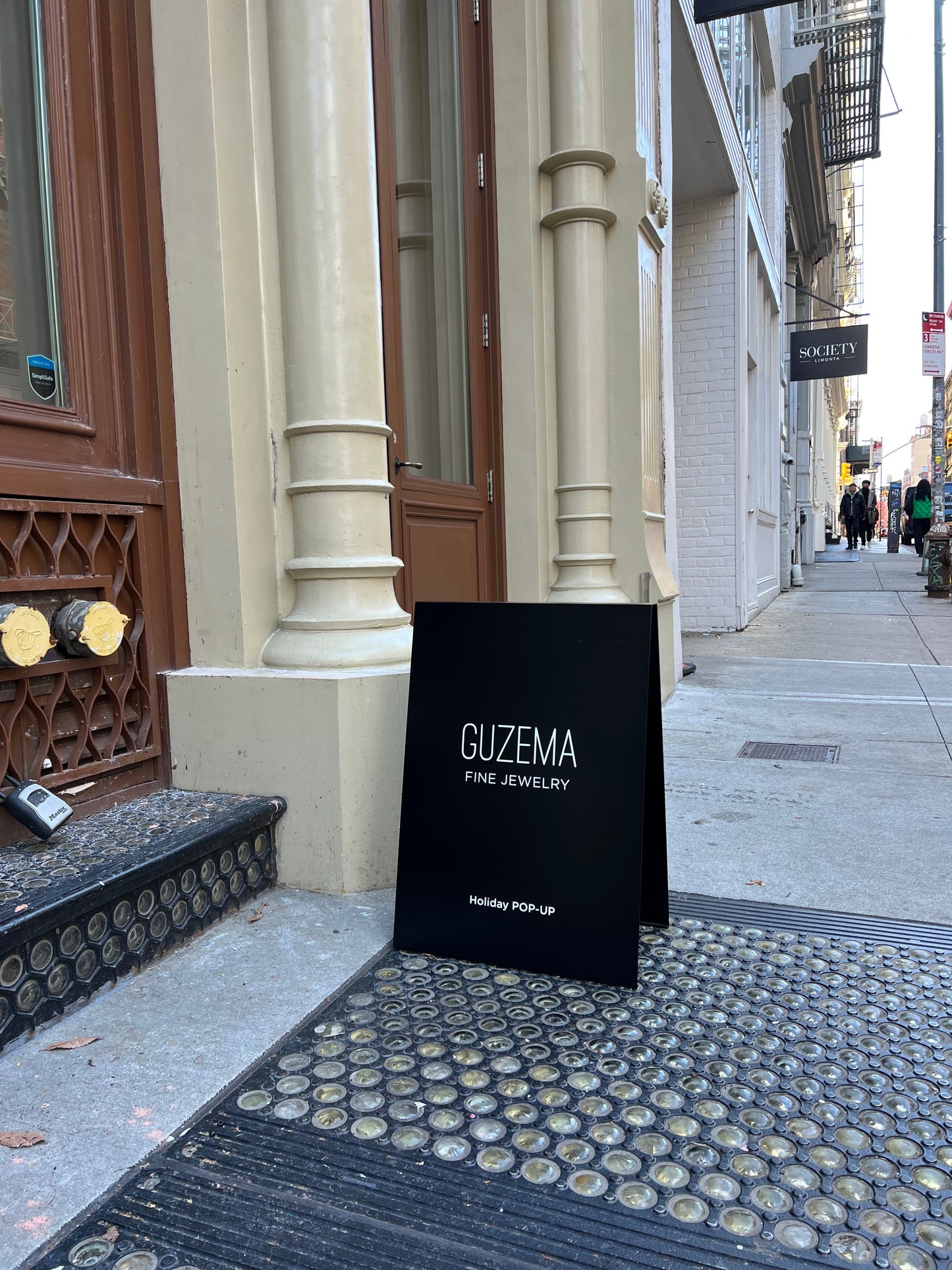 Black Stainless Steel Sign Guzema Fine Jewelry